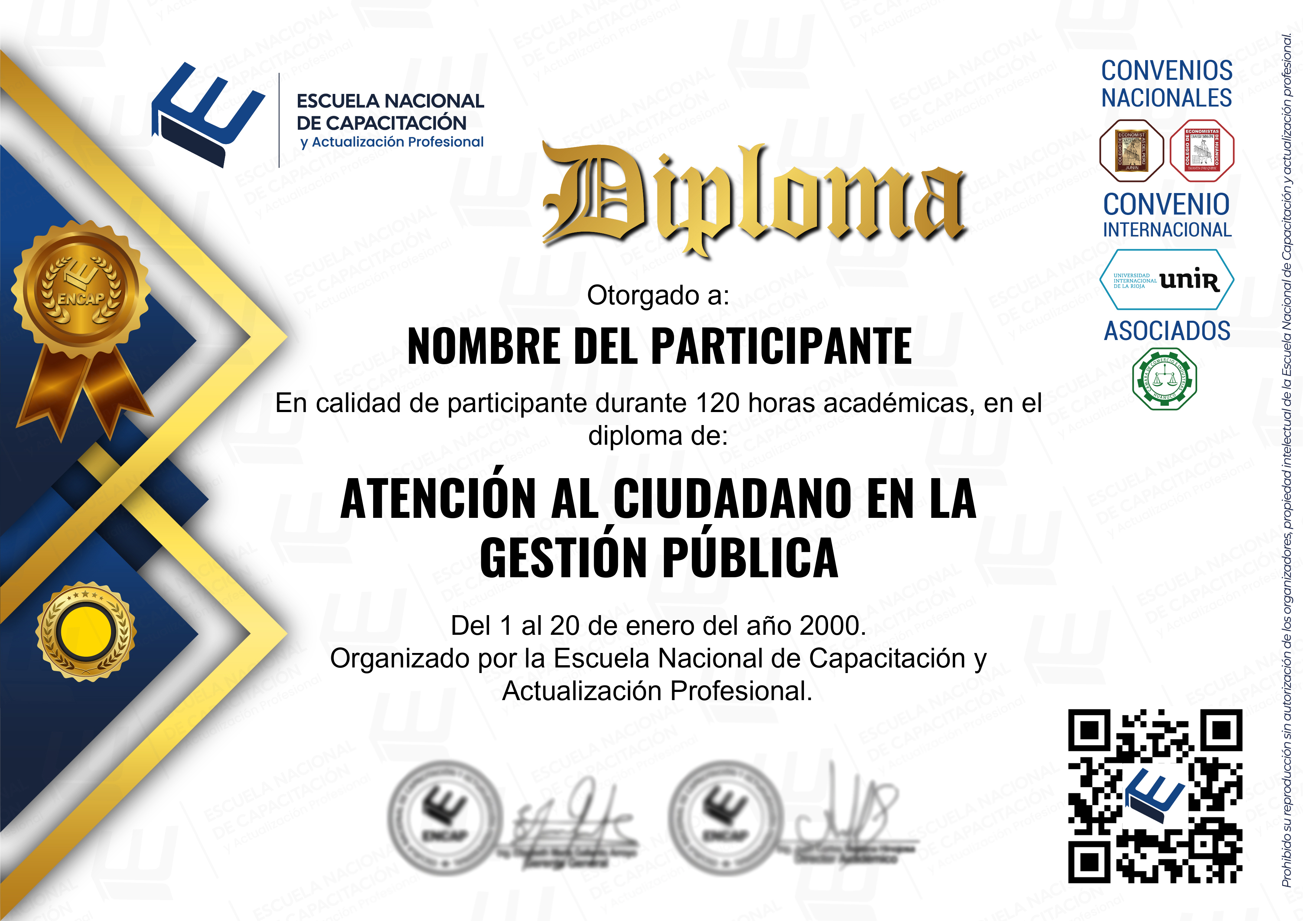 Certificado Especialización