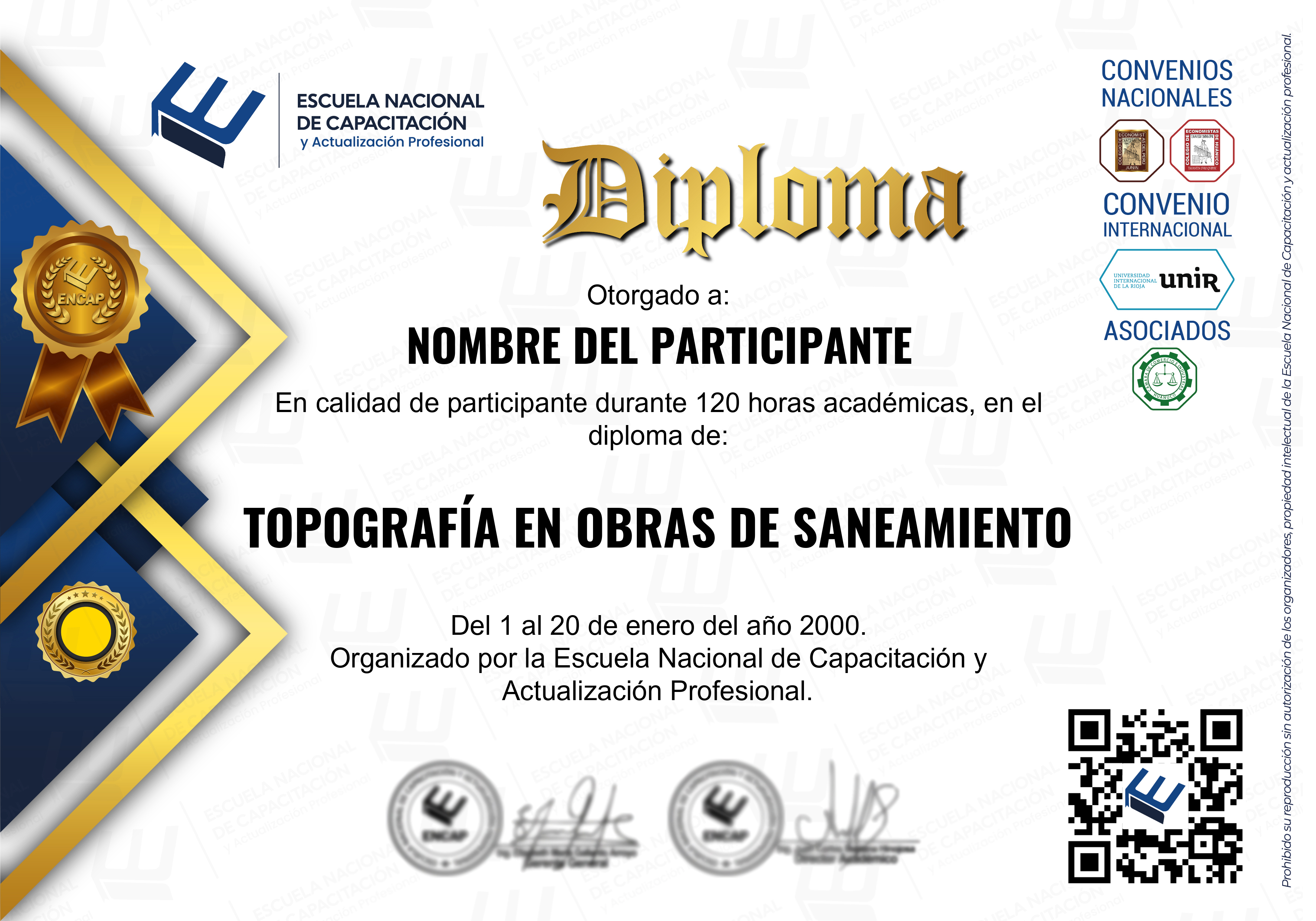 Certificado Especialización