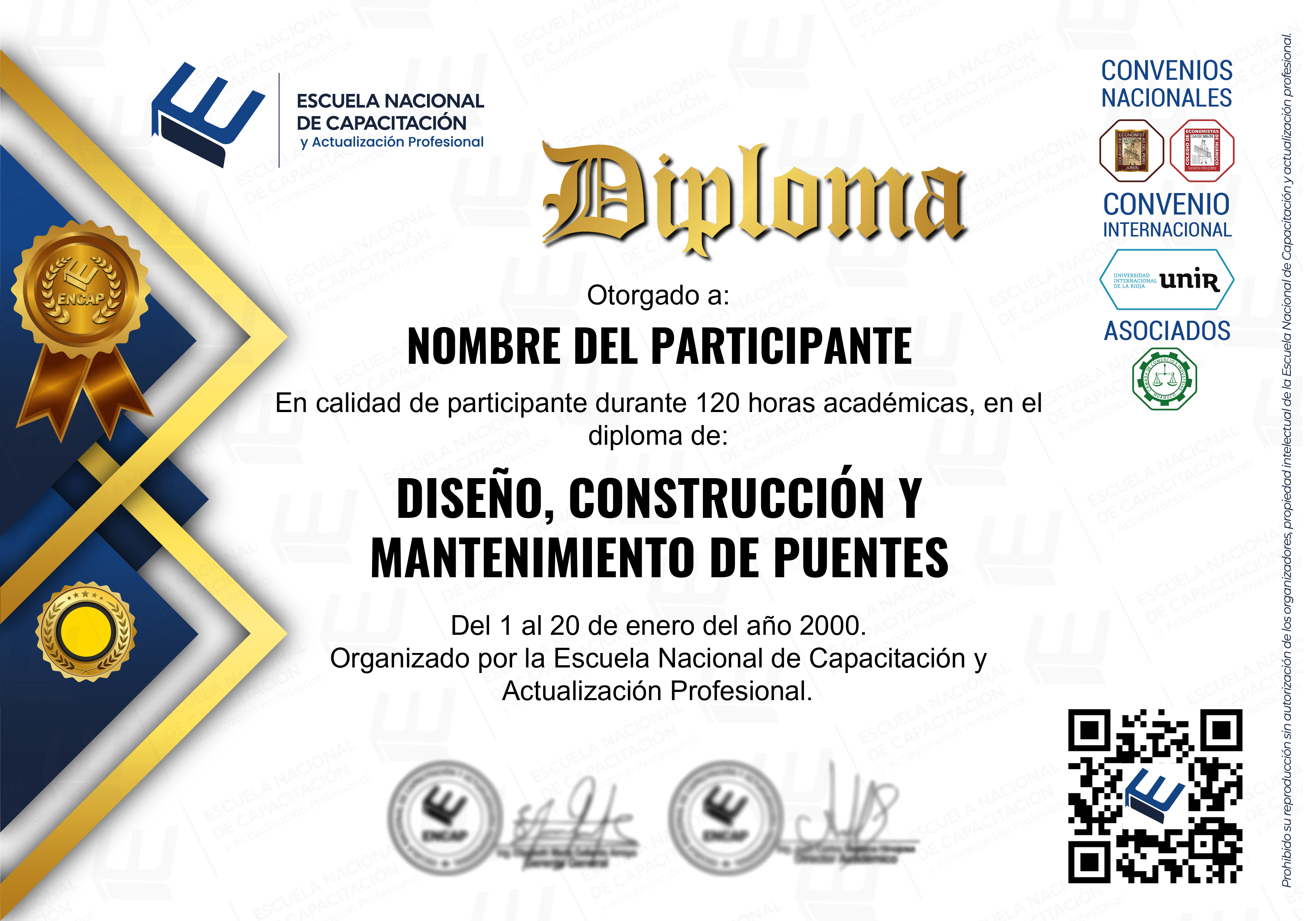 Certificado Especialización