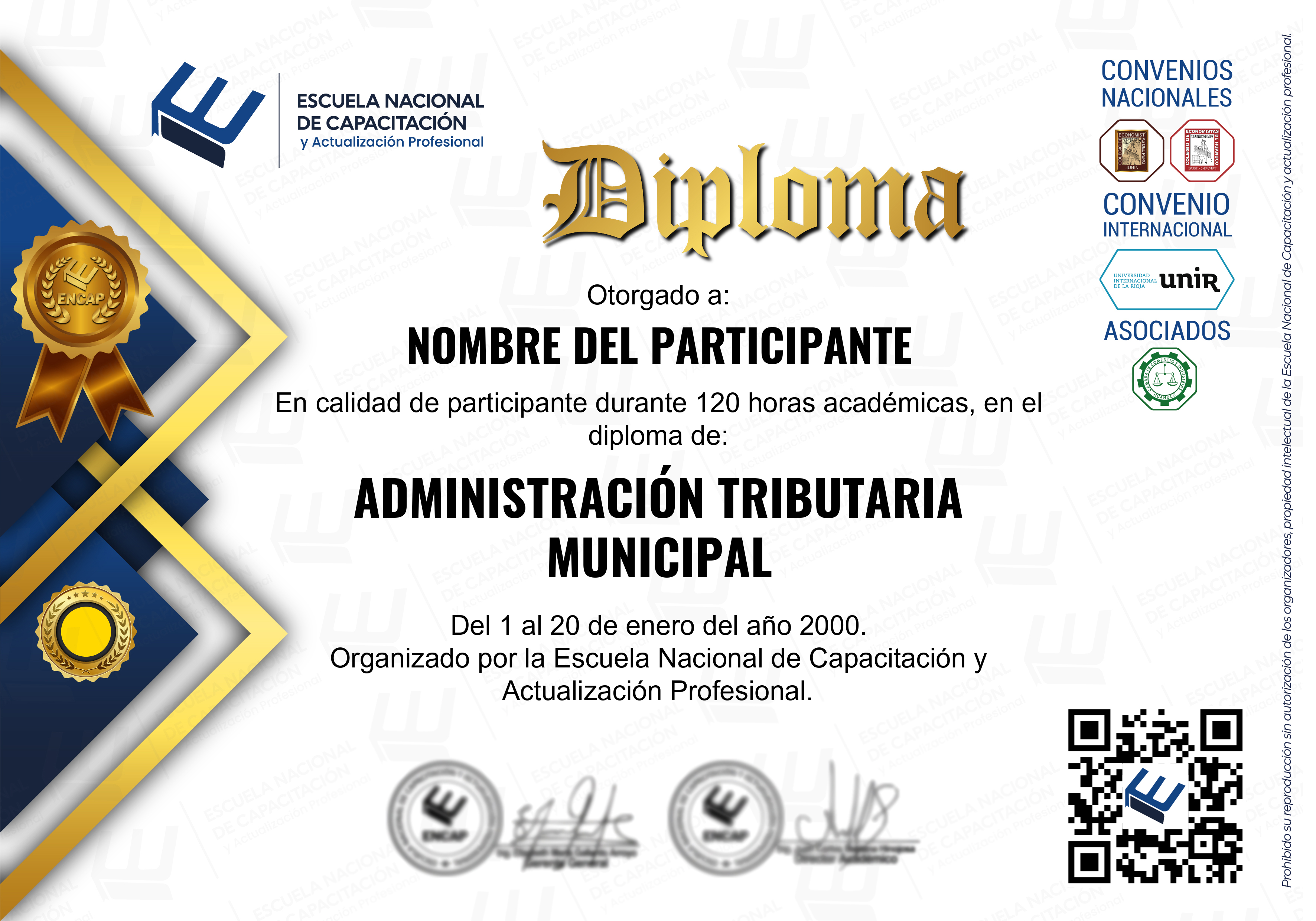 Certificado Especialización