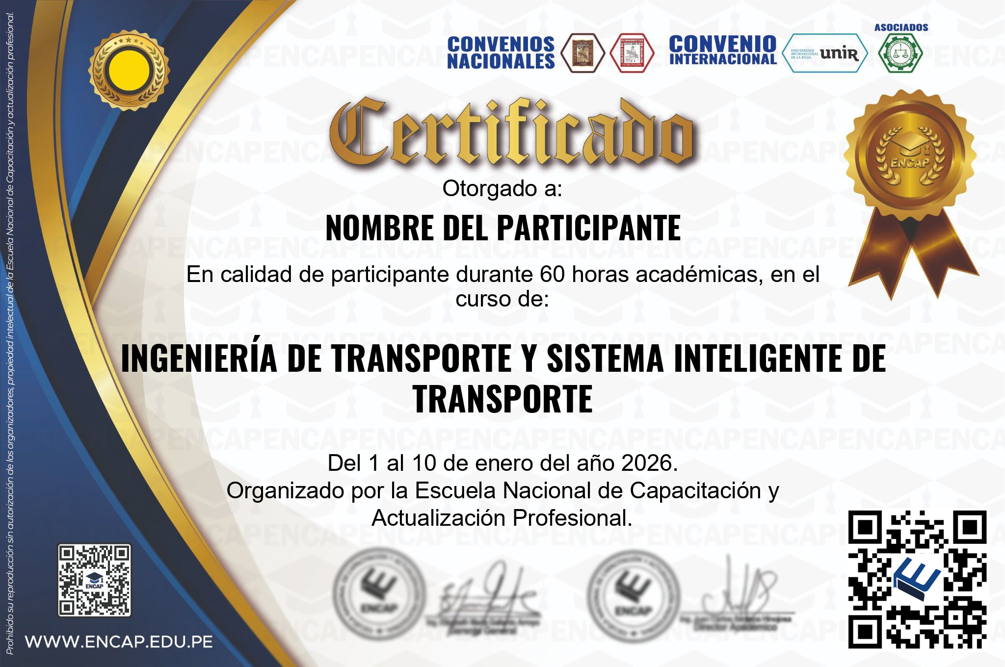 Certificado Especialización
