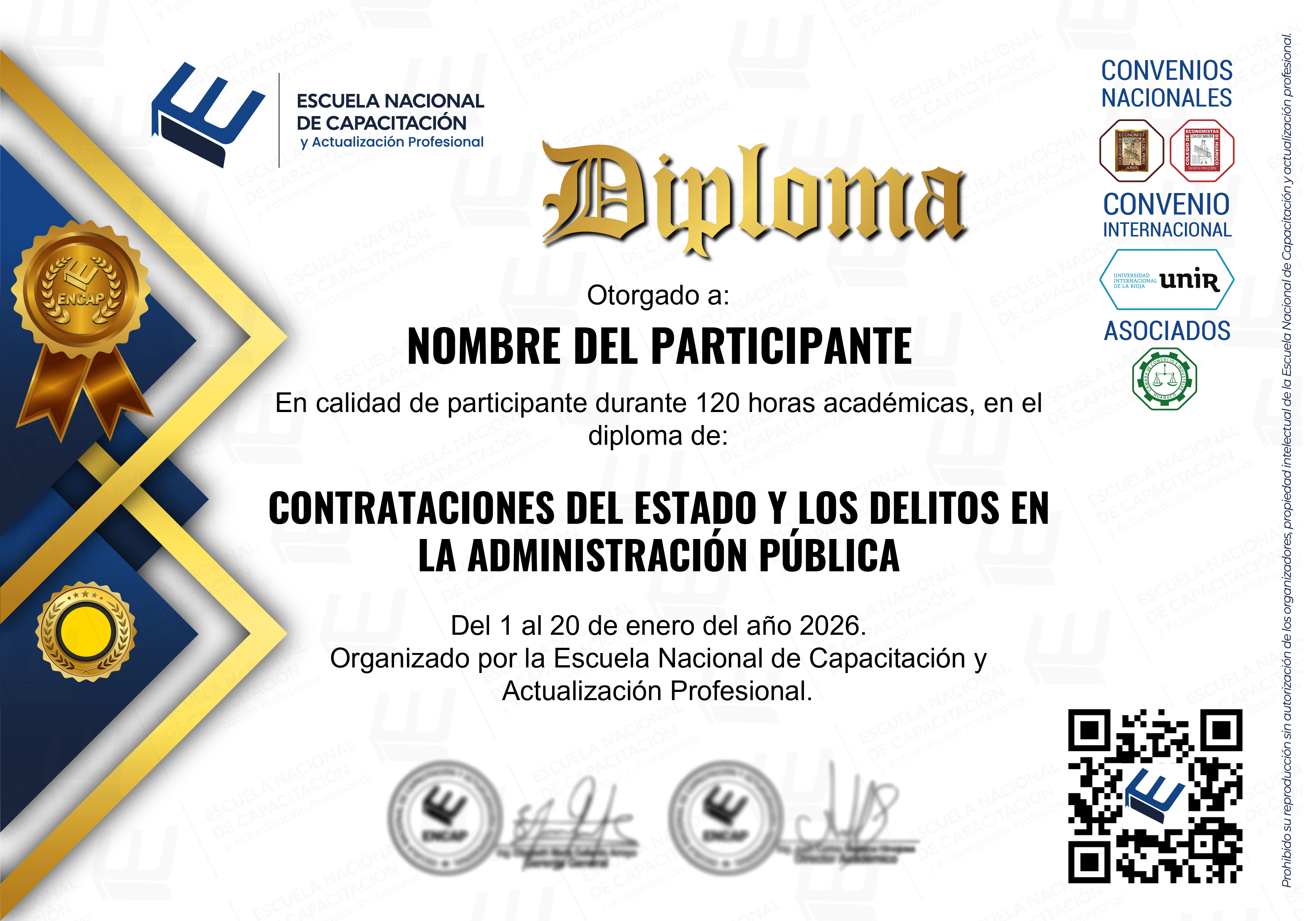 Certificado Especialización