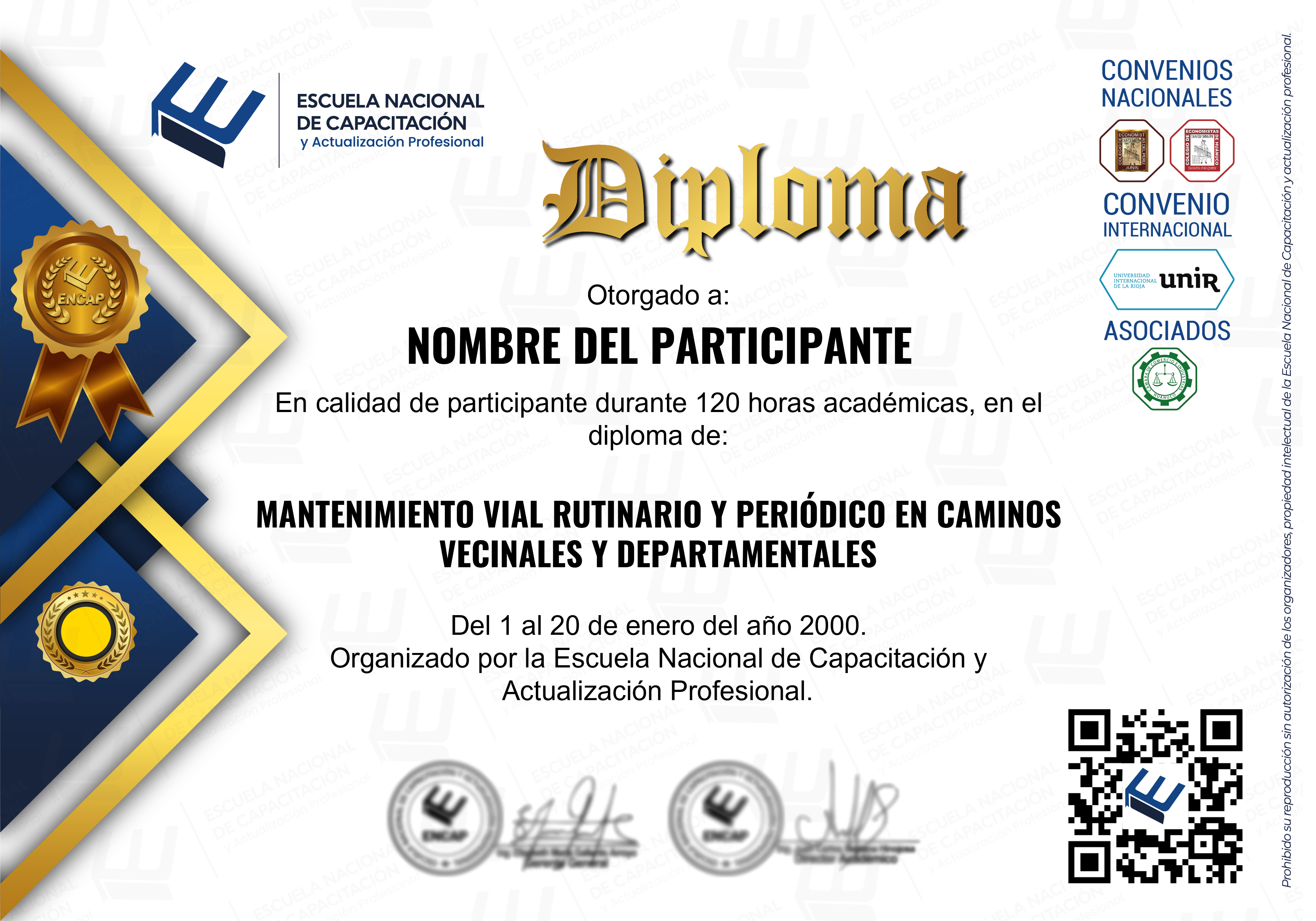 Certificado Especialización