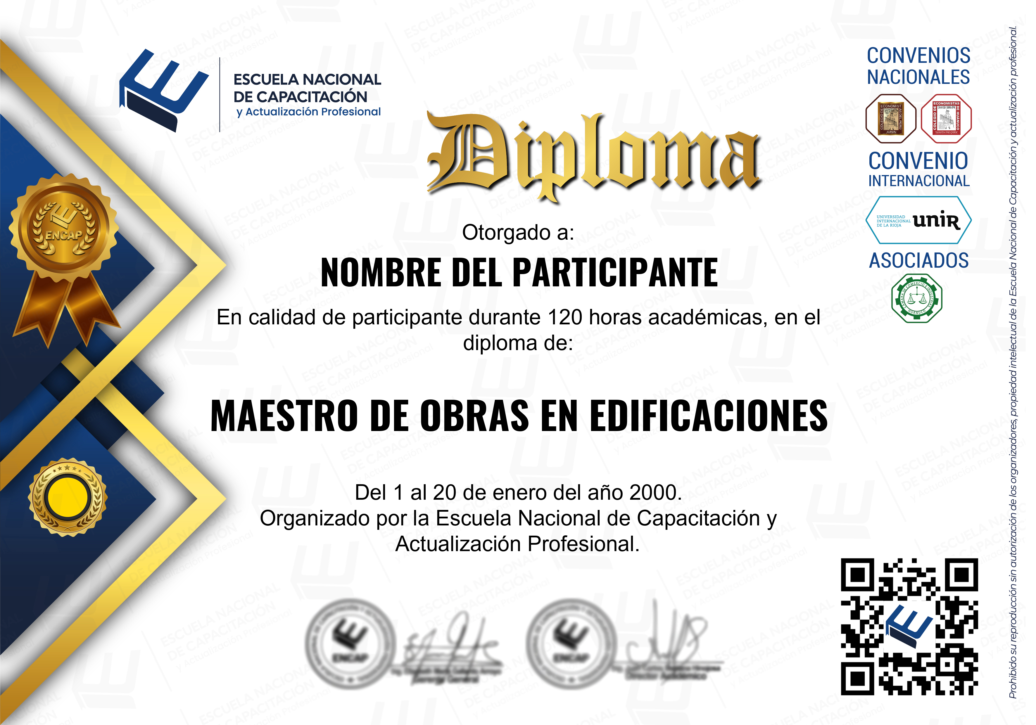 Certificado Especialización