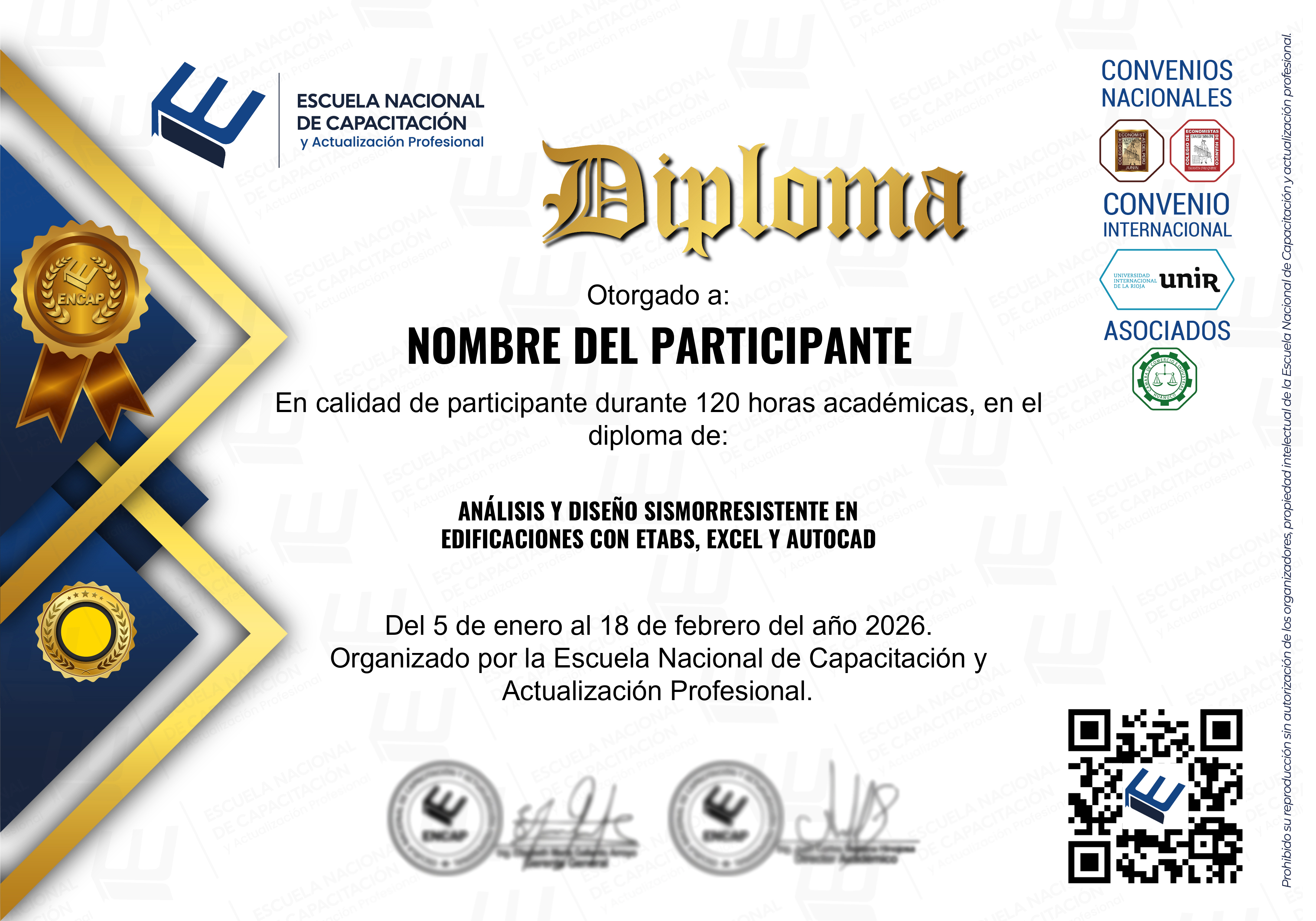 Certificado Especialización