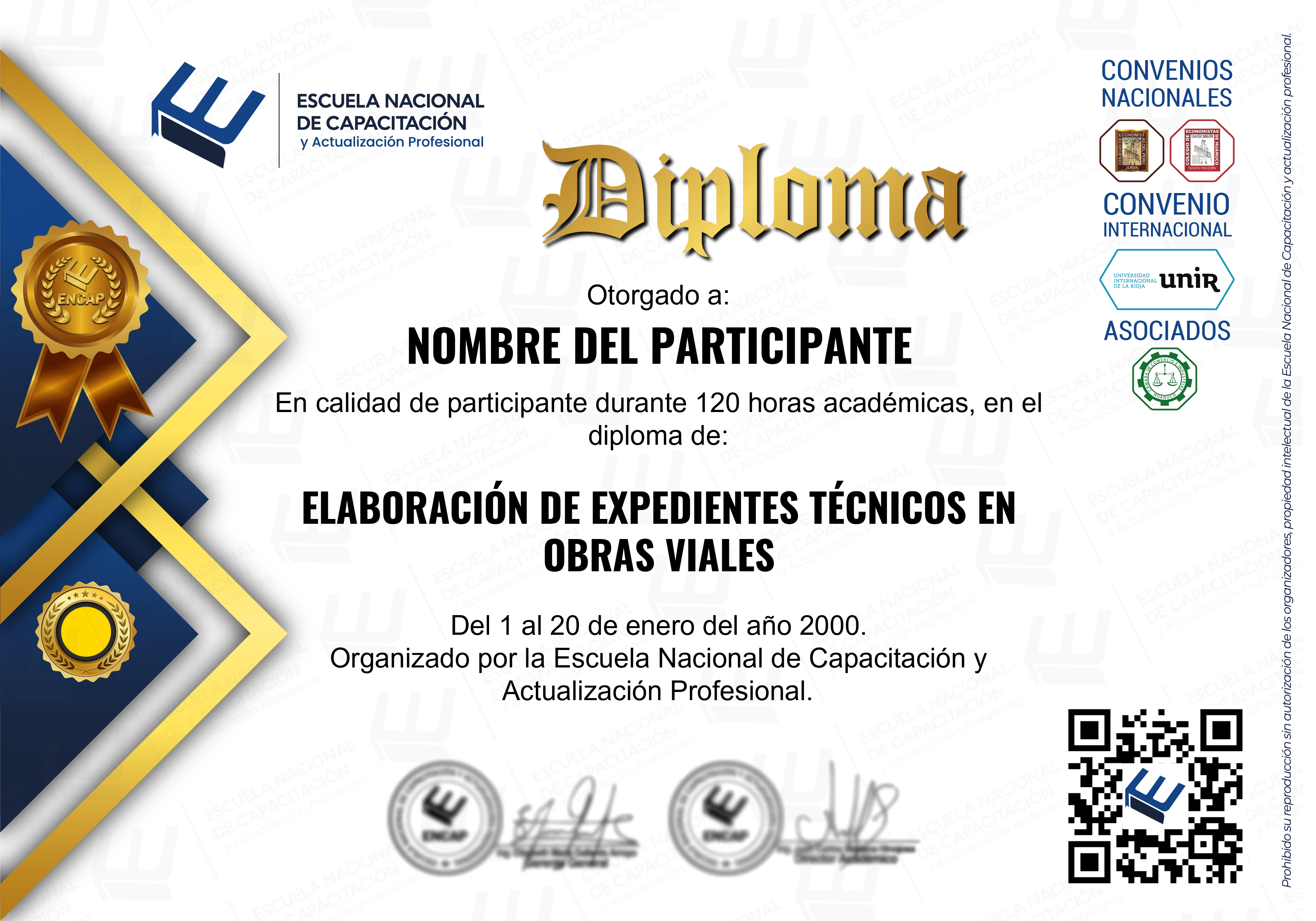 Certificado Especialización