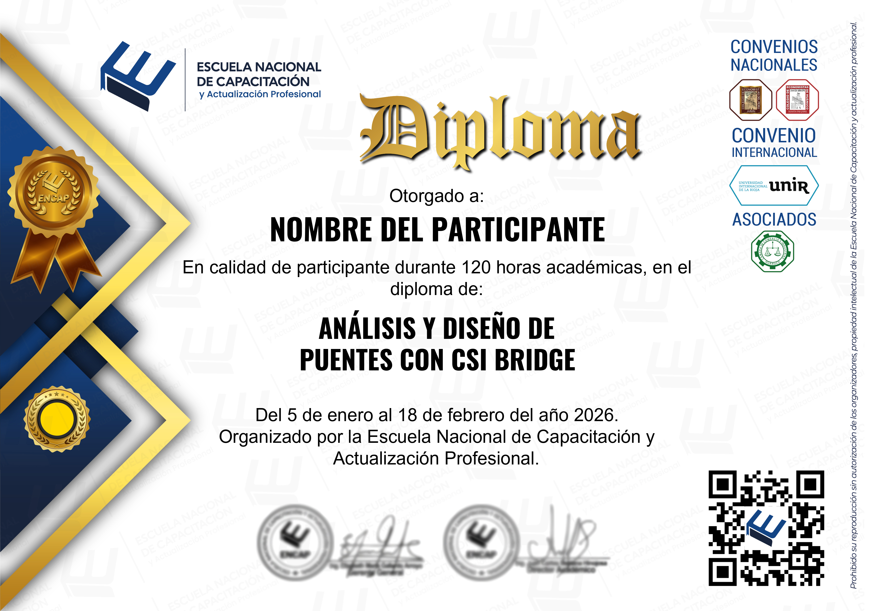 Certificado Especialización