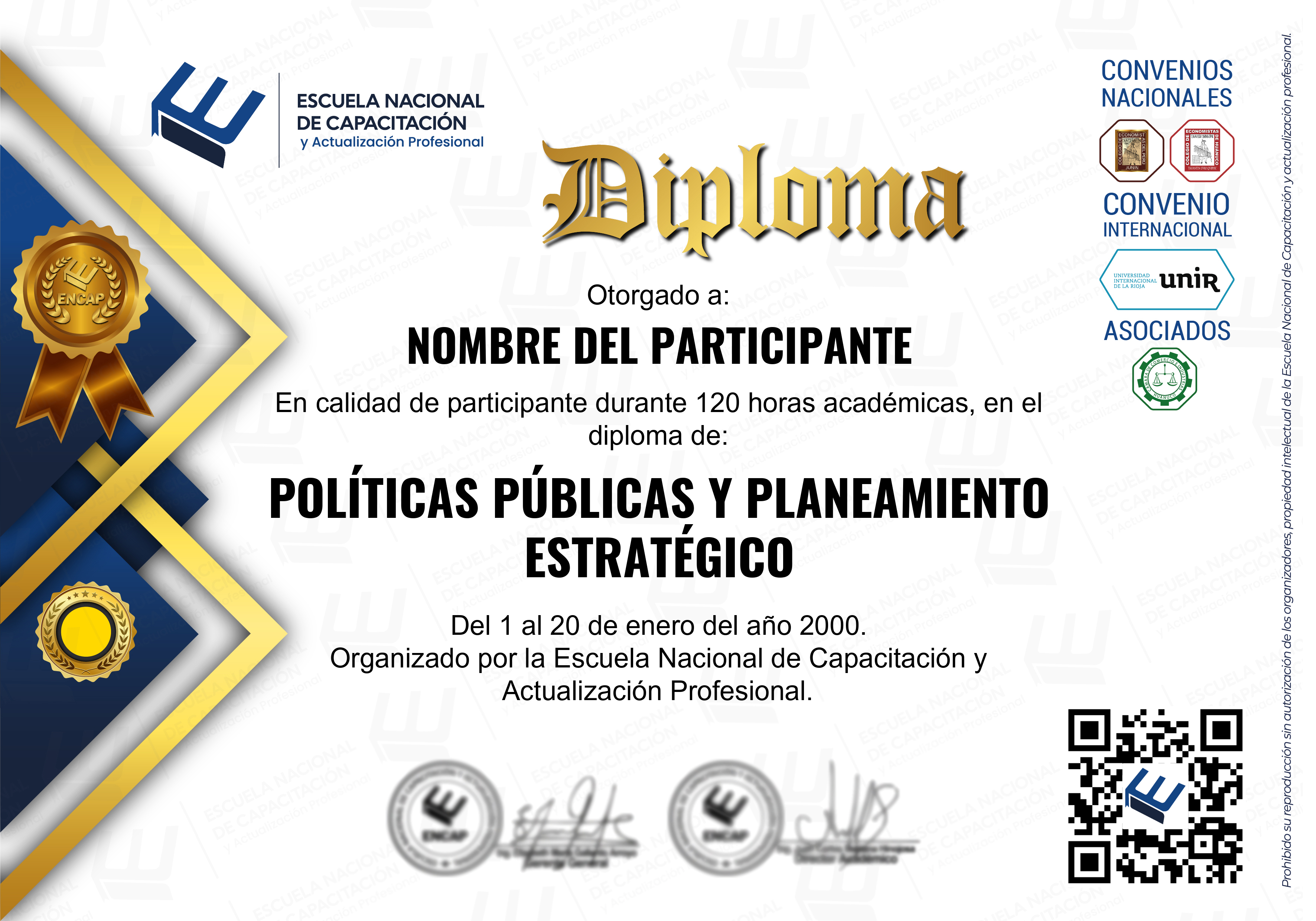 Certificado Especialización