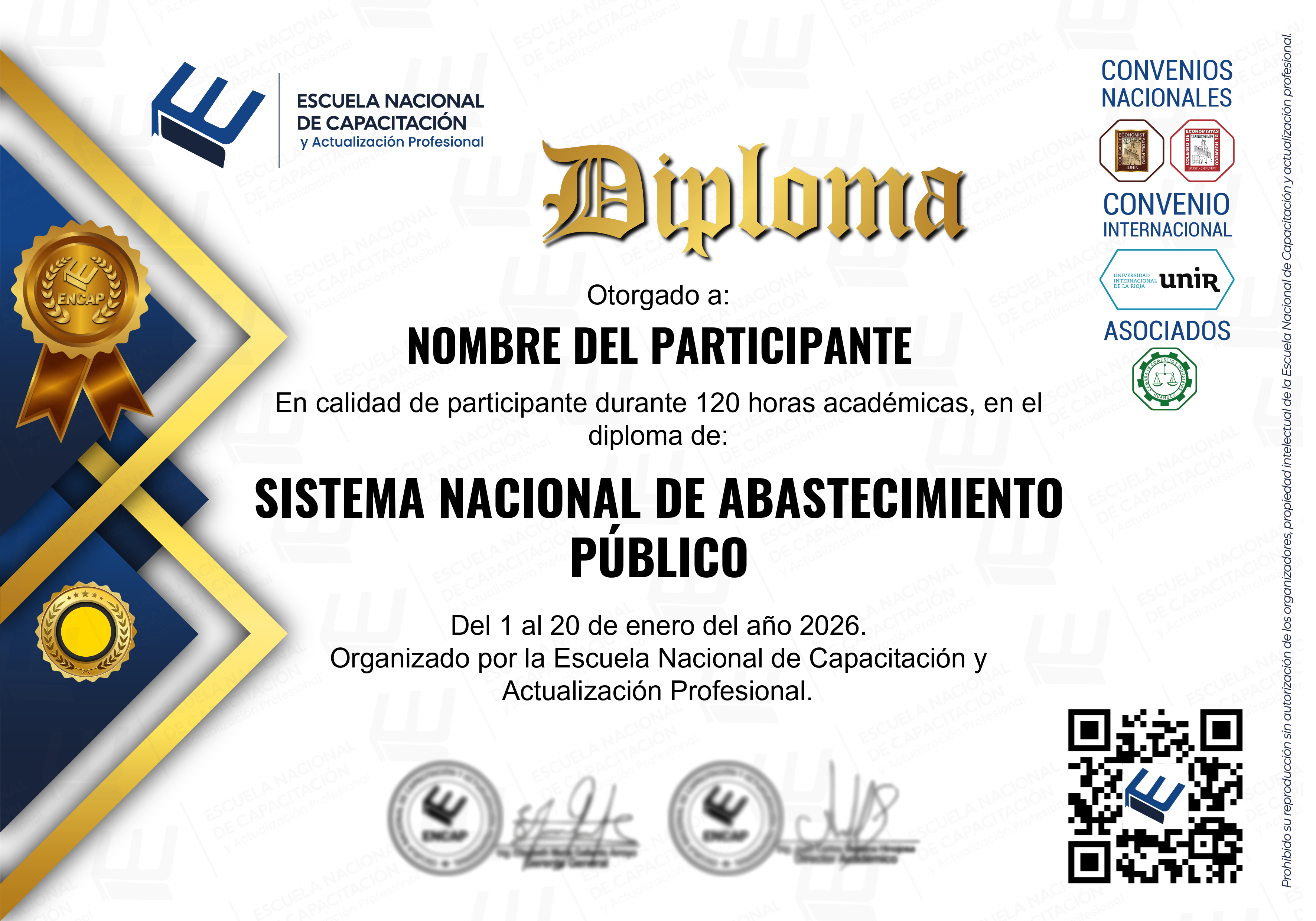 Certificado Especialización