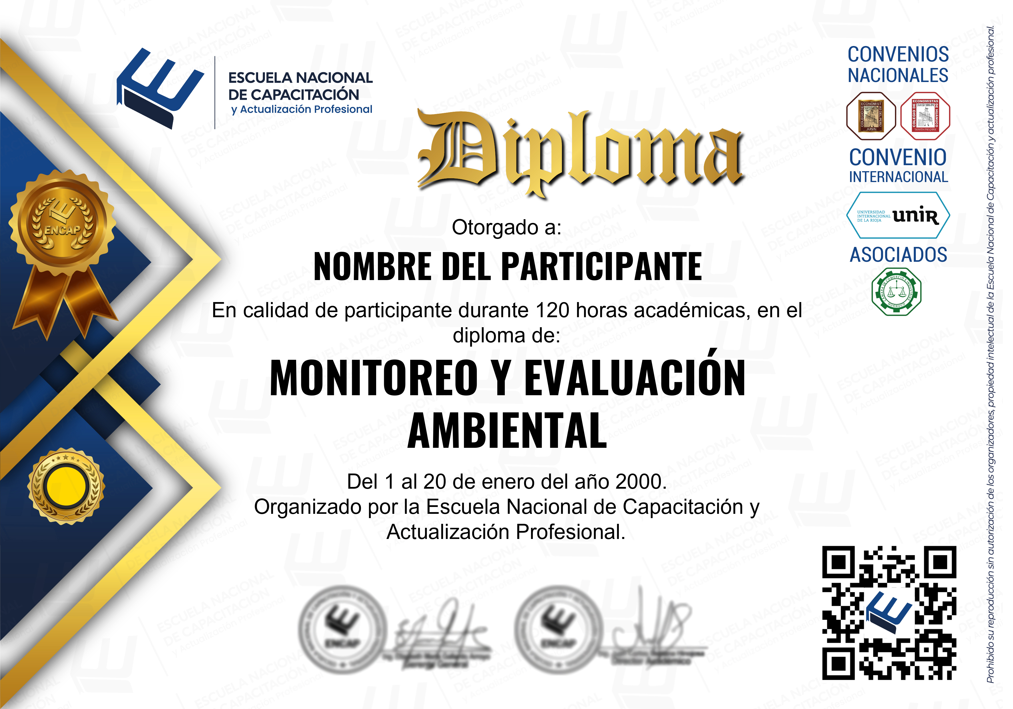 Certificado Especialización