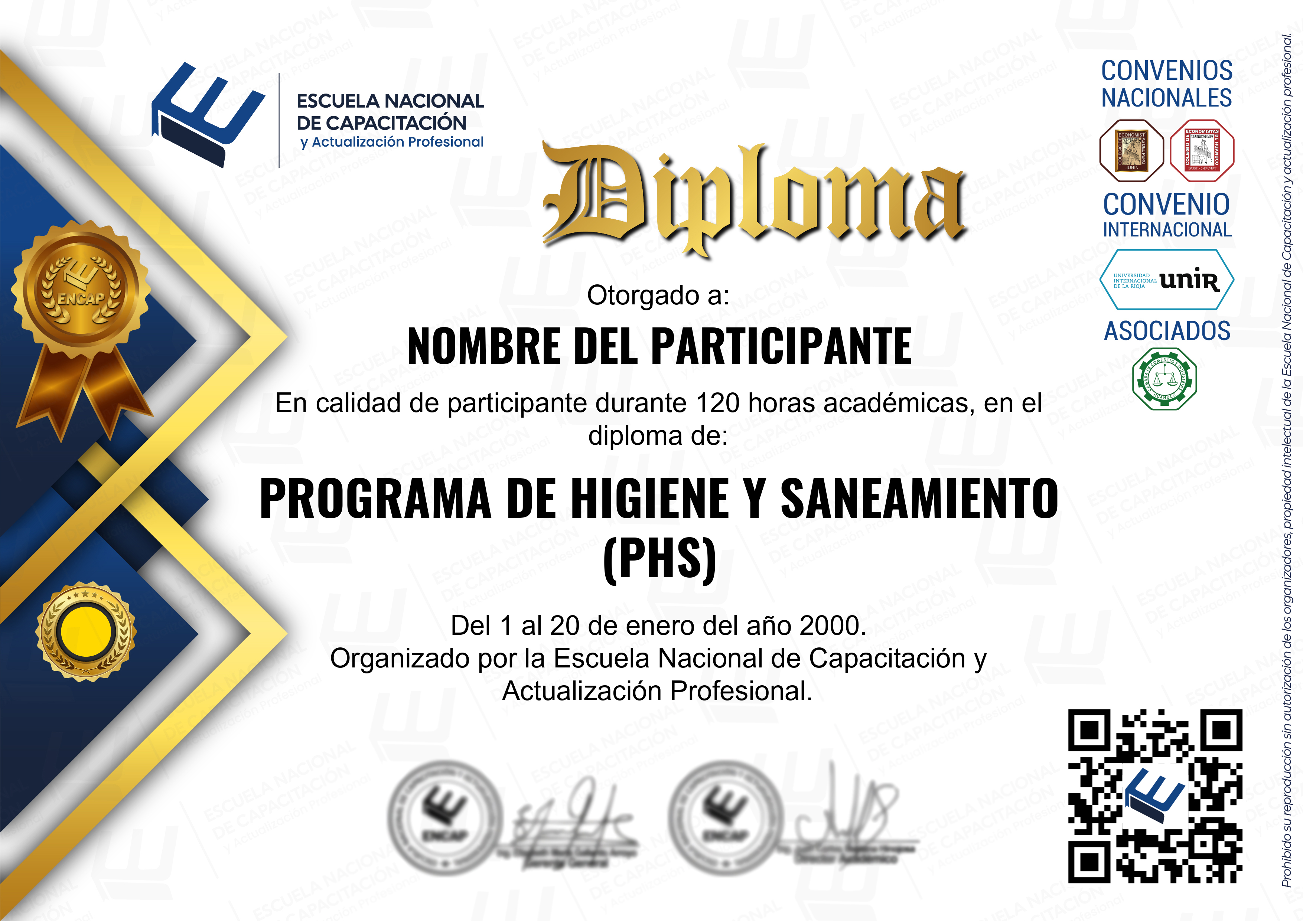 Certificado Especialización