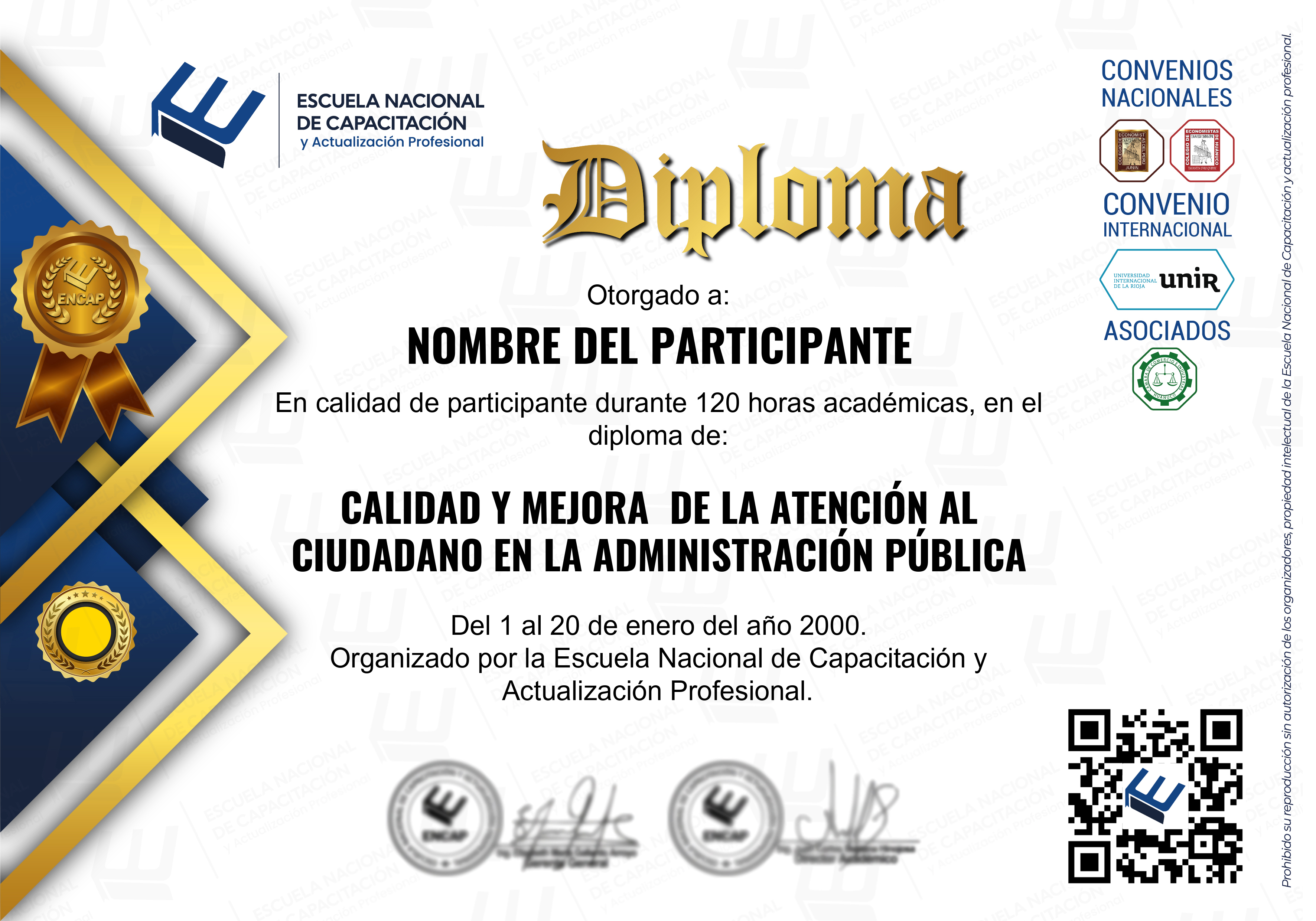 Certificado Especialización