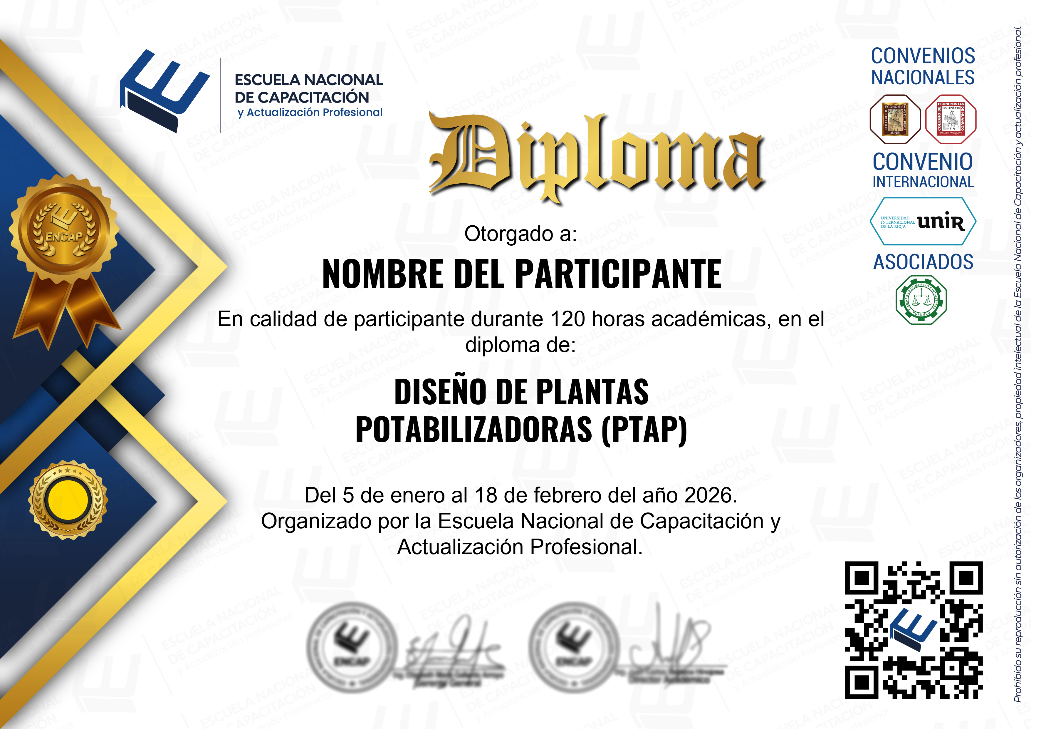 Certificado Especialización