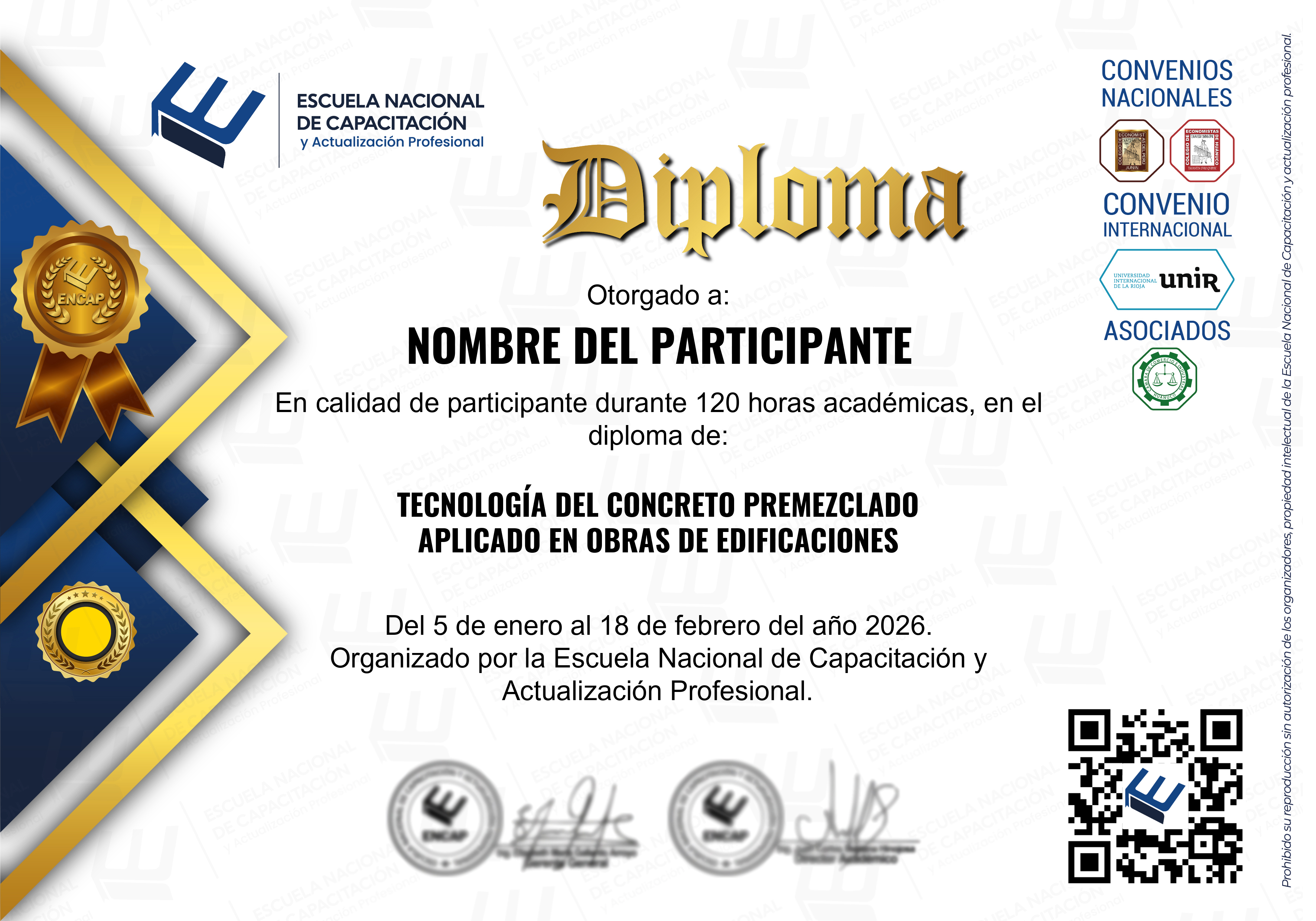 Certificado Especialización