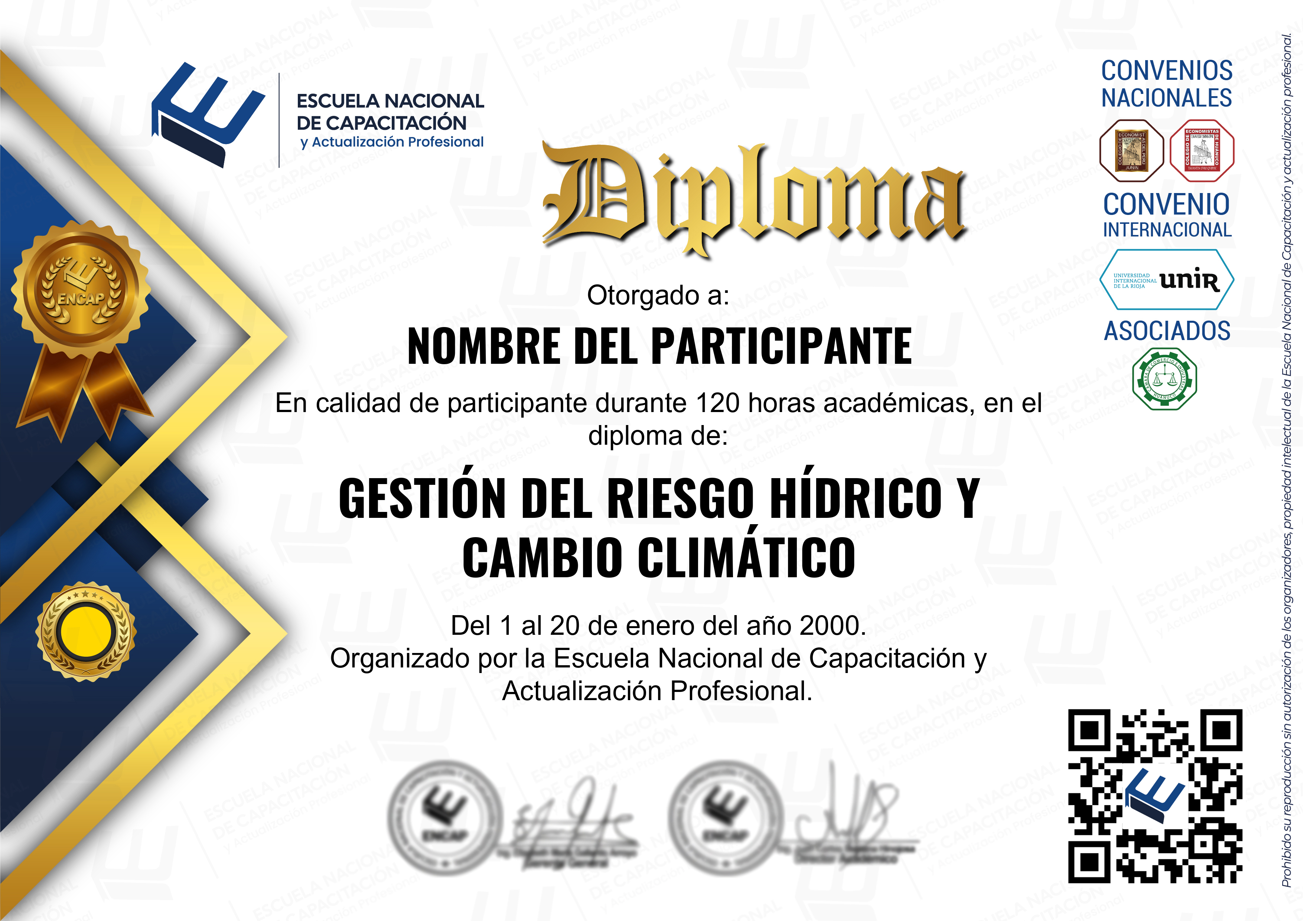 Certificado Especialización