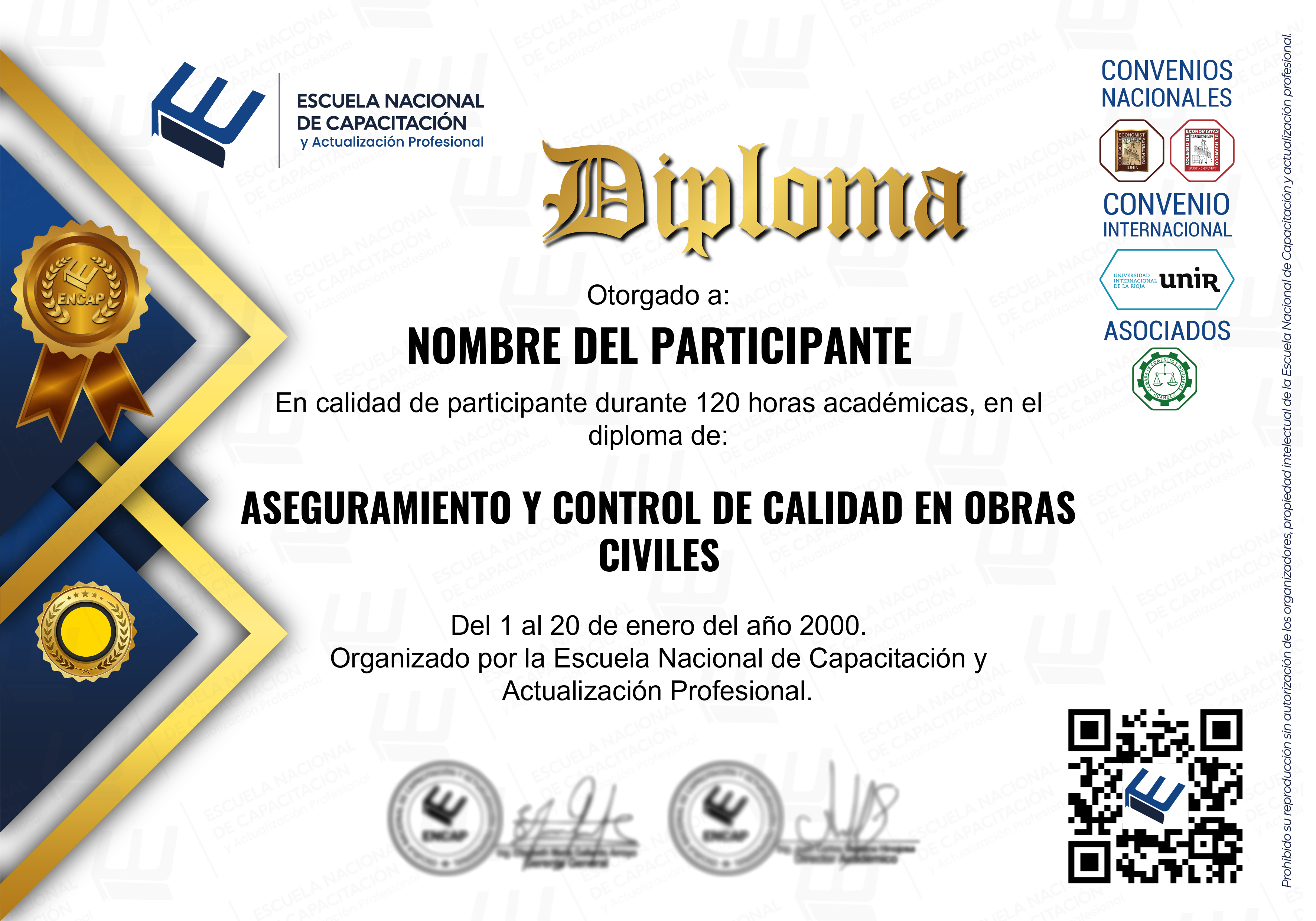 Certificado Especialización