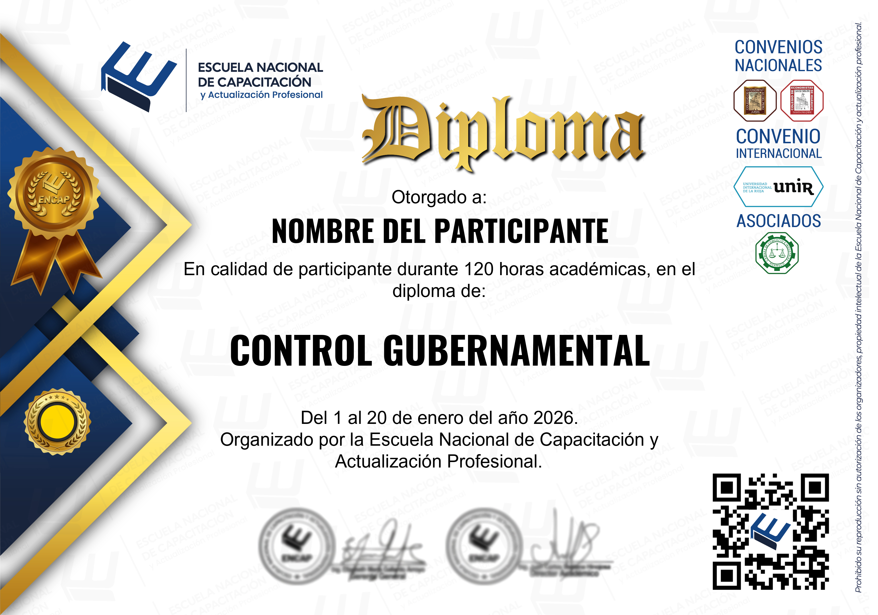 Certificado Especialización