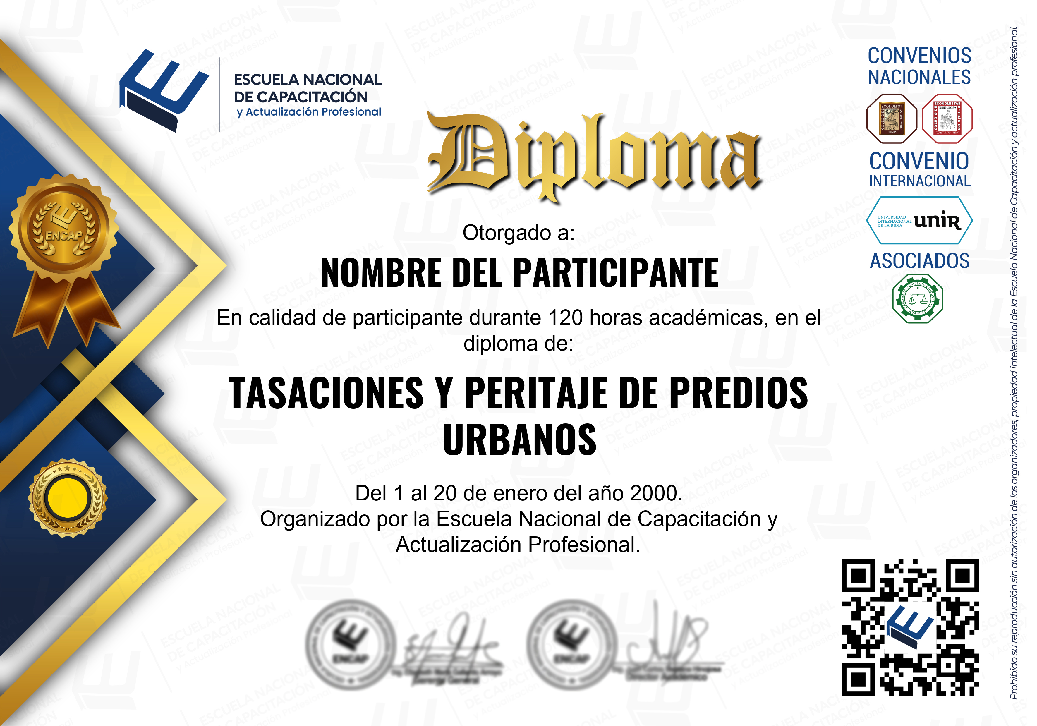 Certificado Especialización