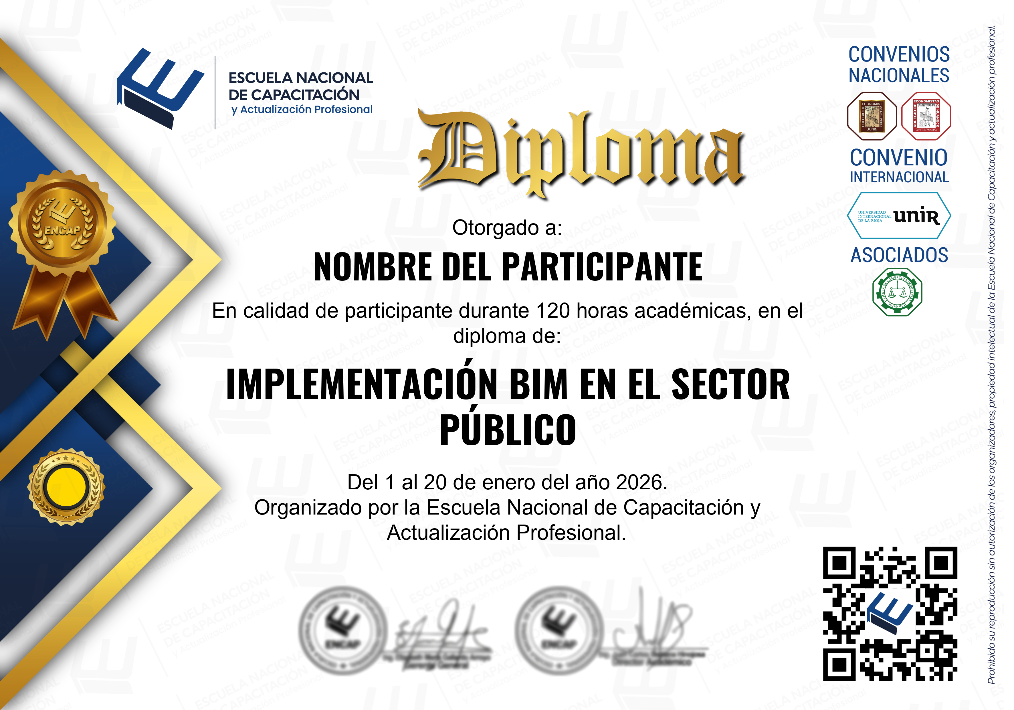 Certificado Especialización
