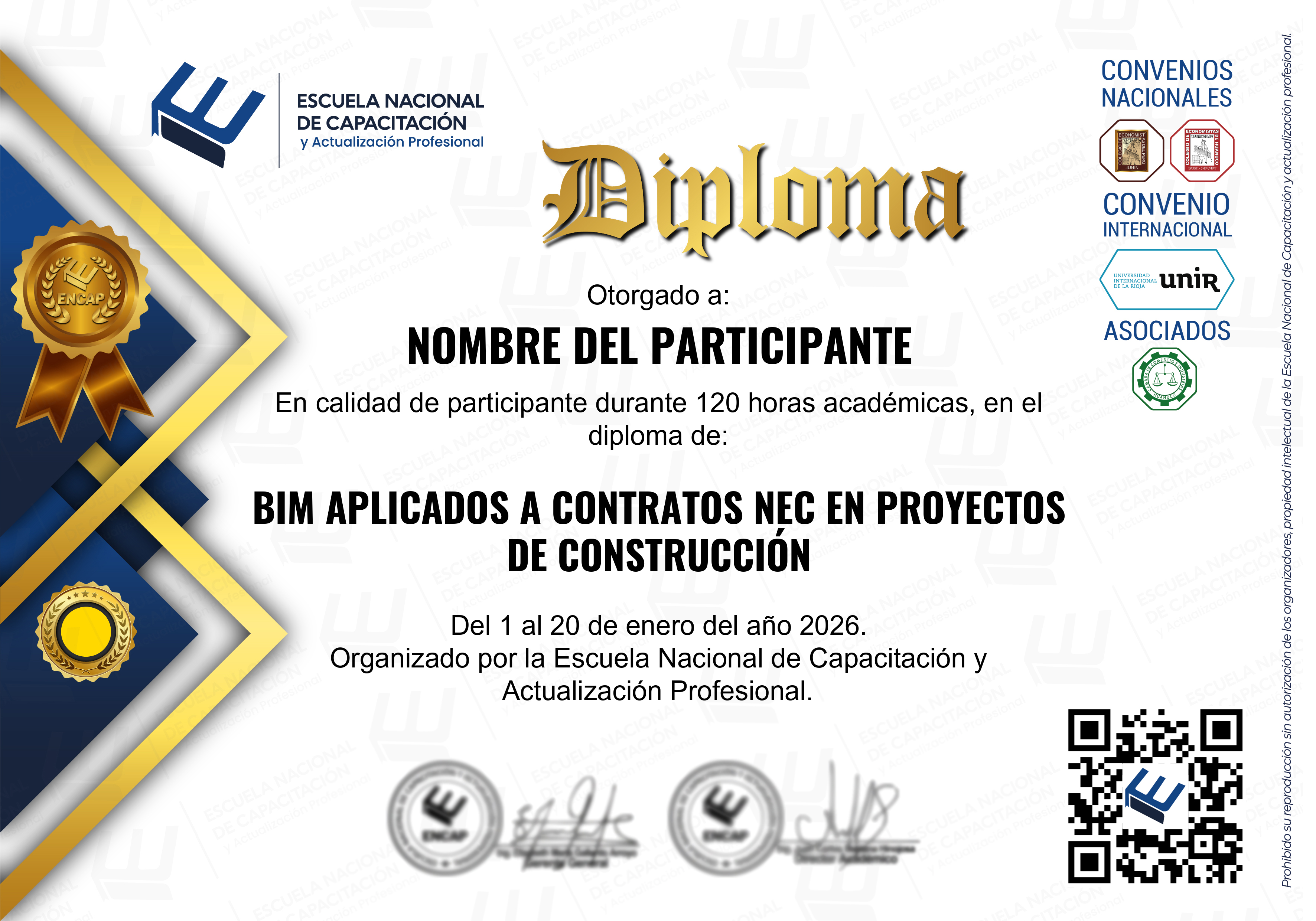 Certificado Especialización