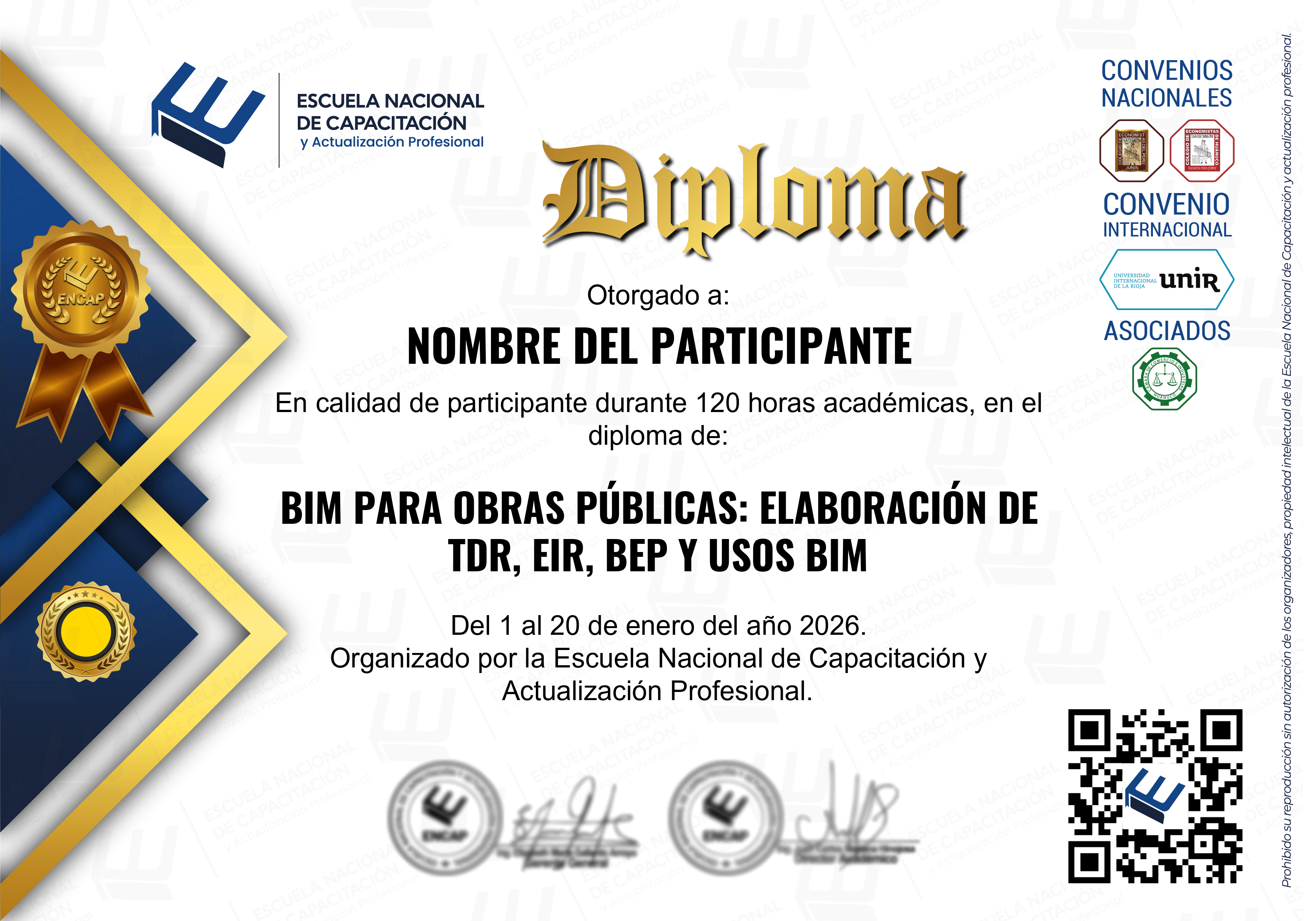 Certificado Especialización