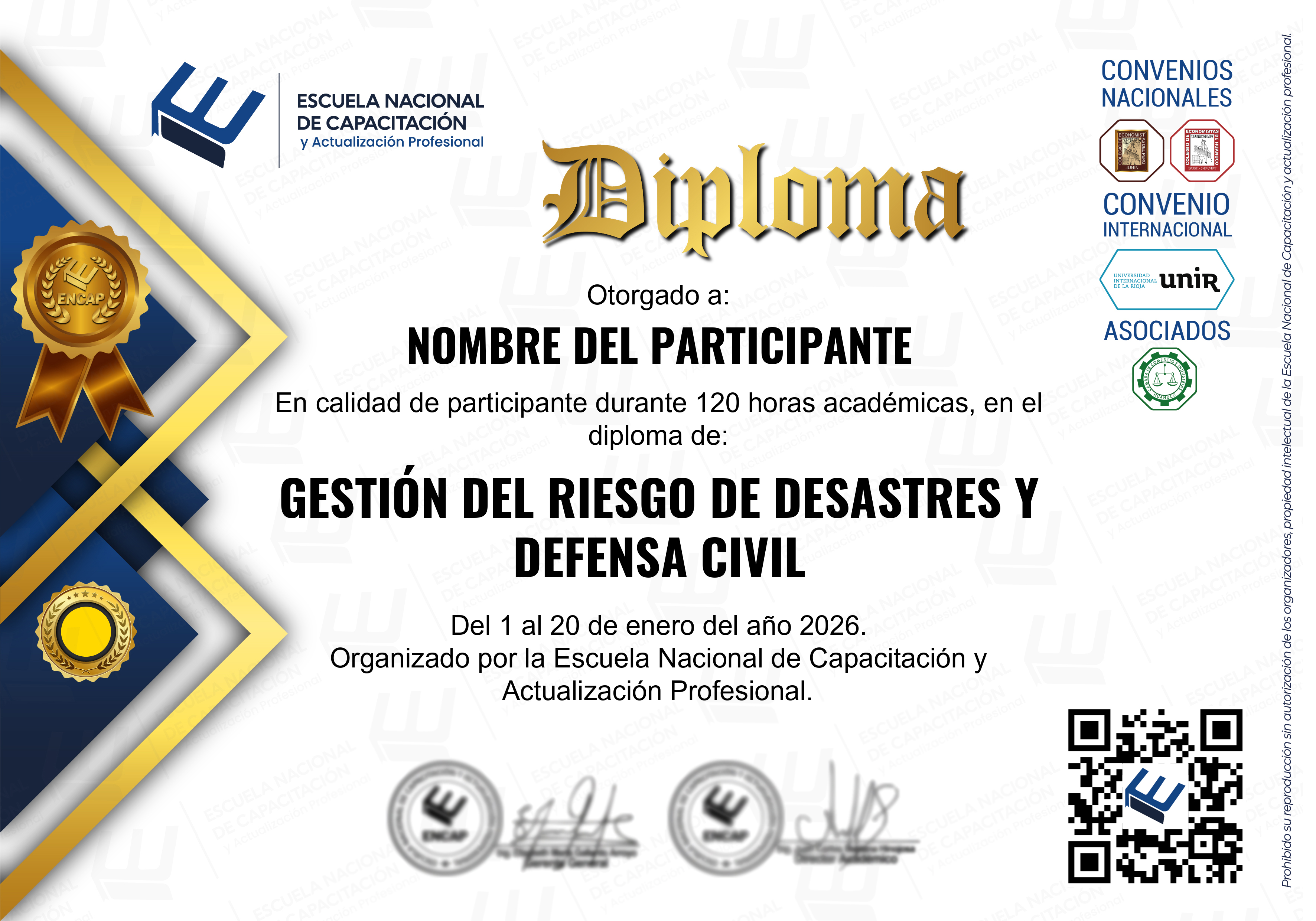 Certificado Especialización