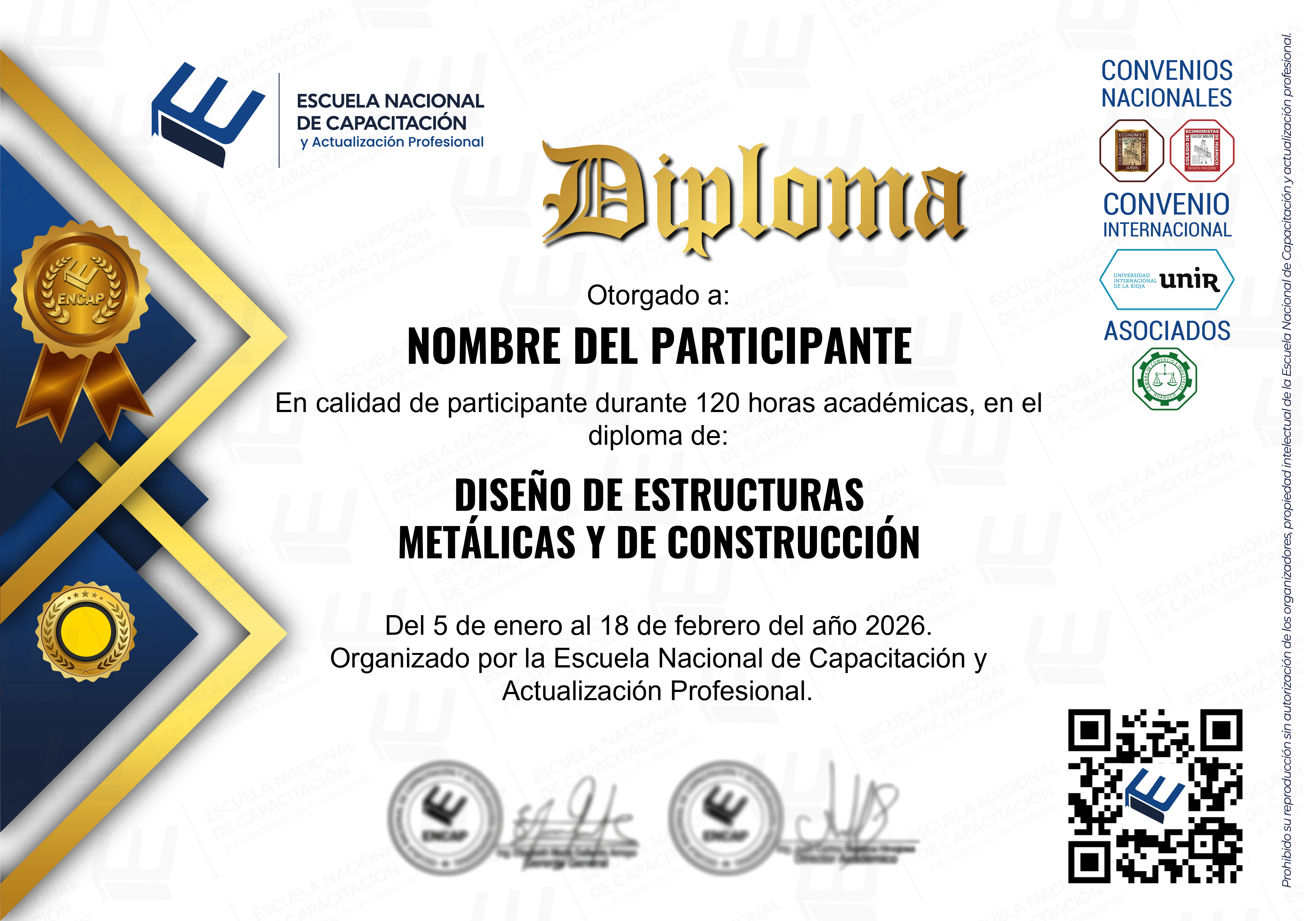 Certificado Especialización