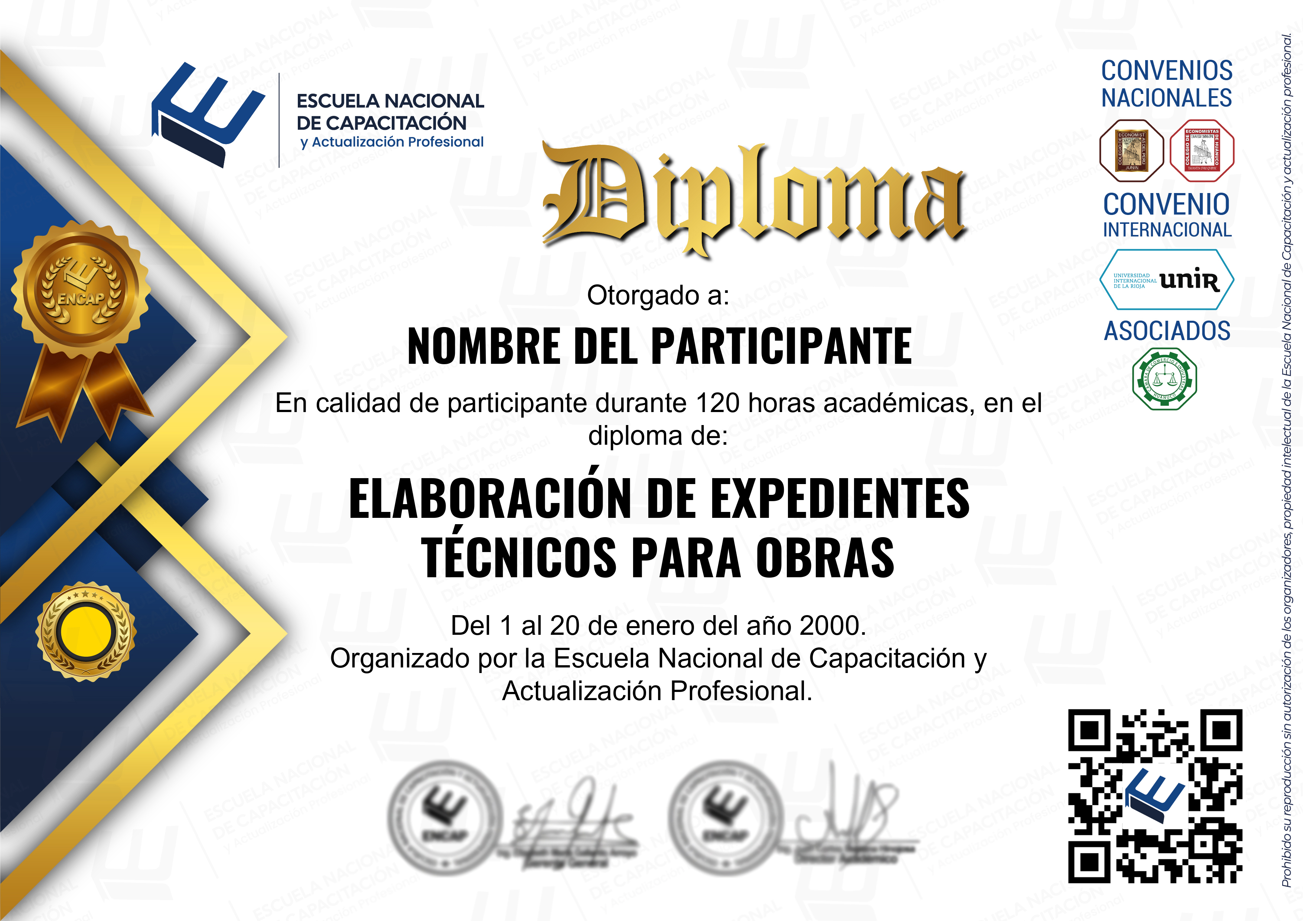 Certificado Especialización