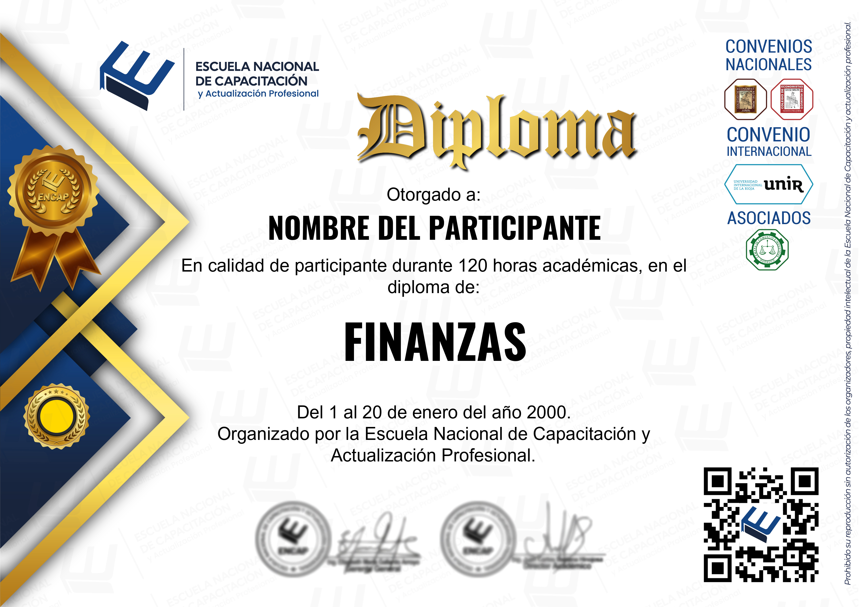 Certificado Especialización