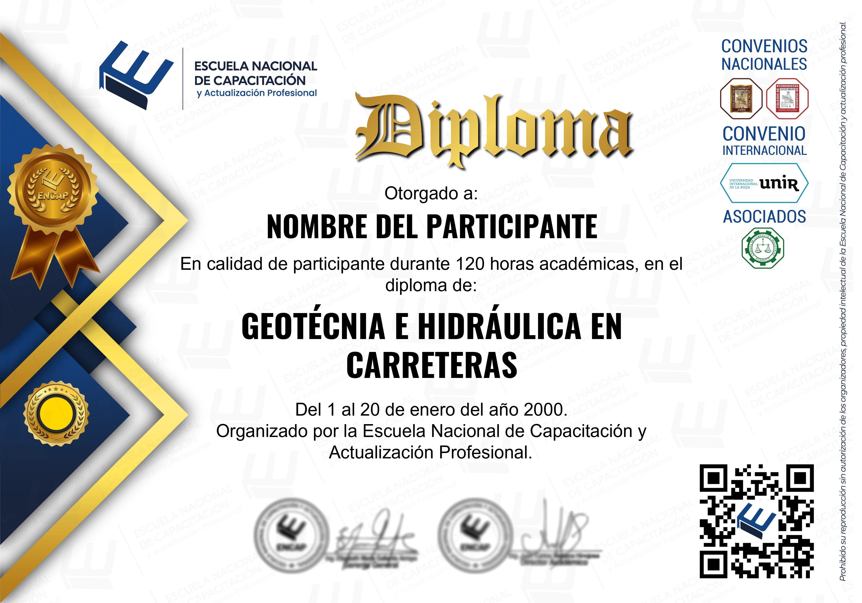 Certificado Especialización