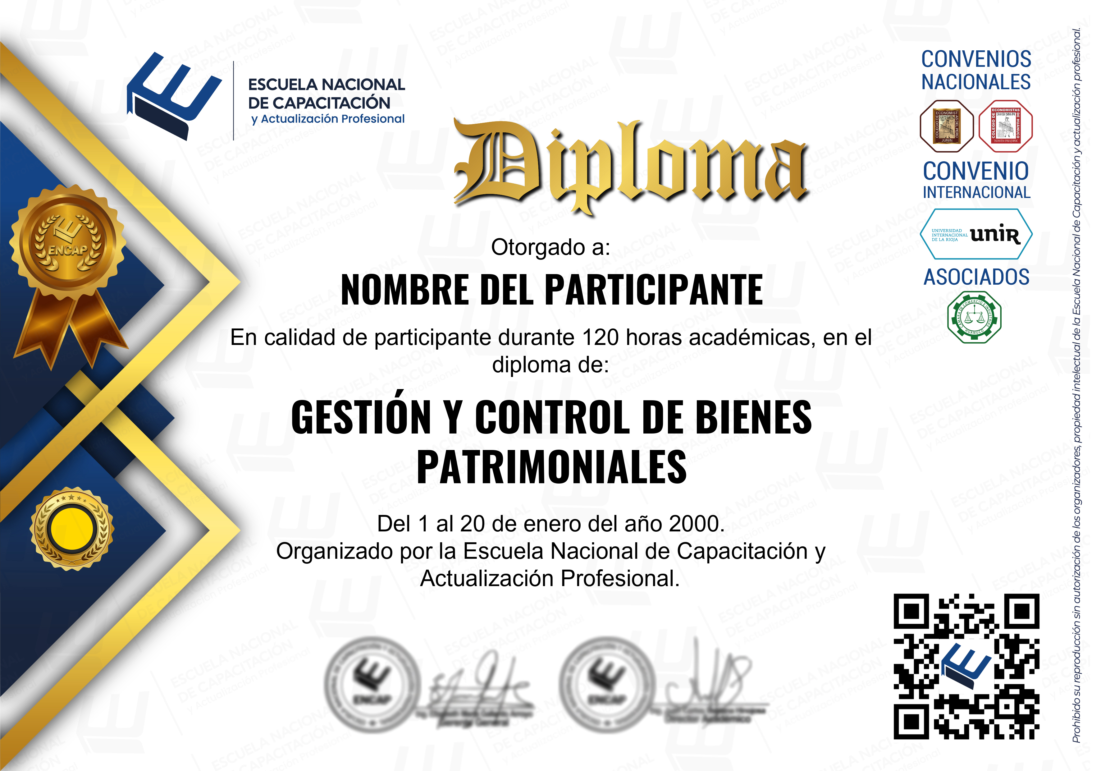 Certificado Especialización