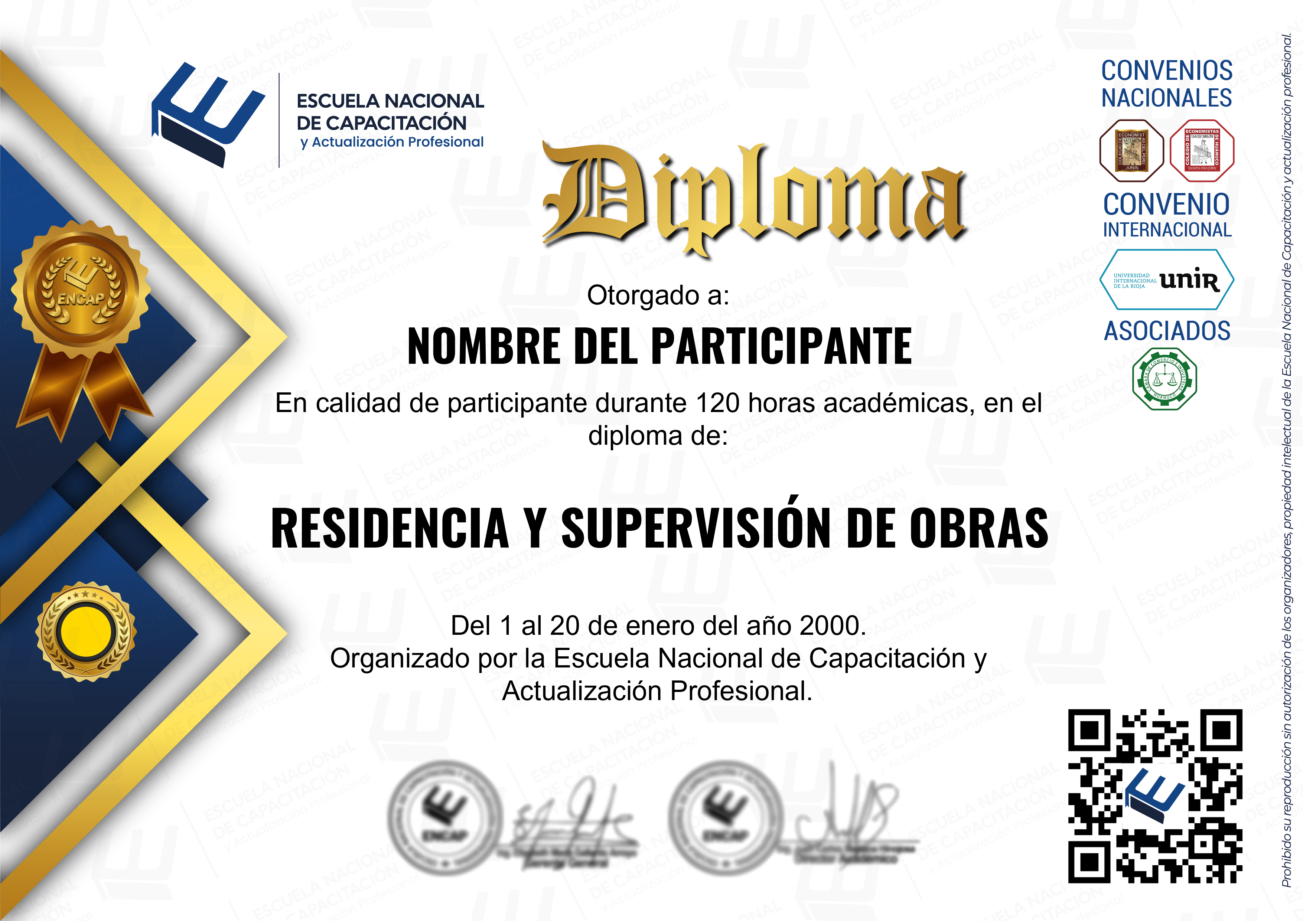 Certificado Especialización