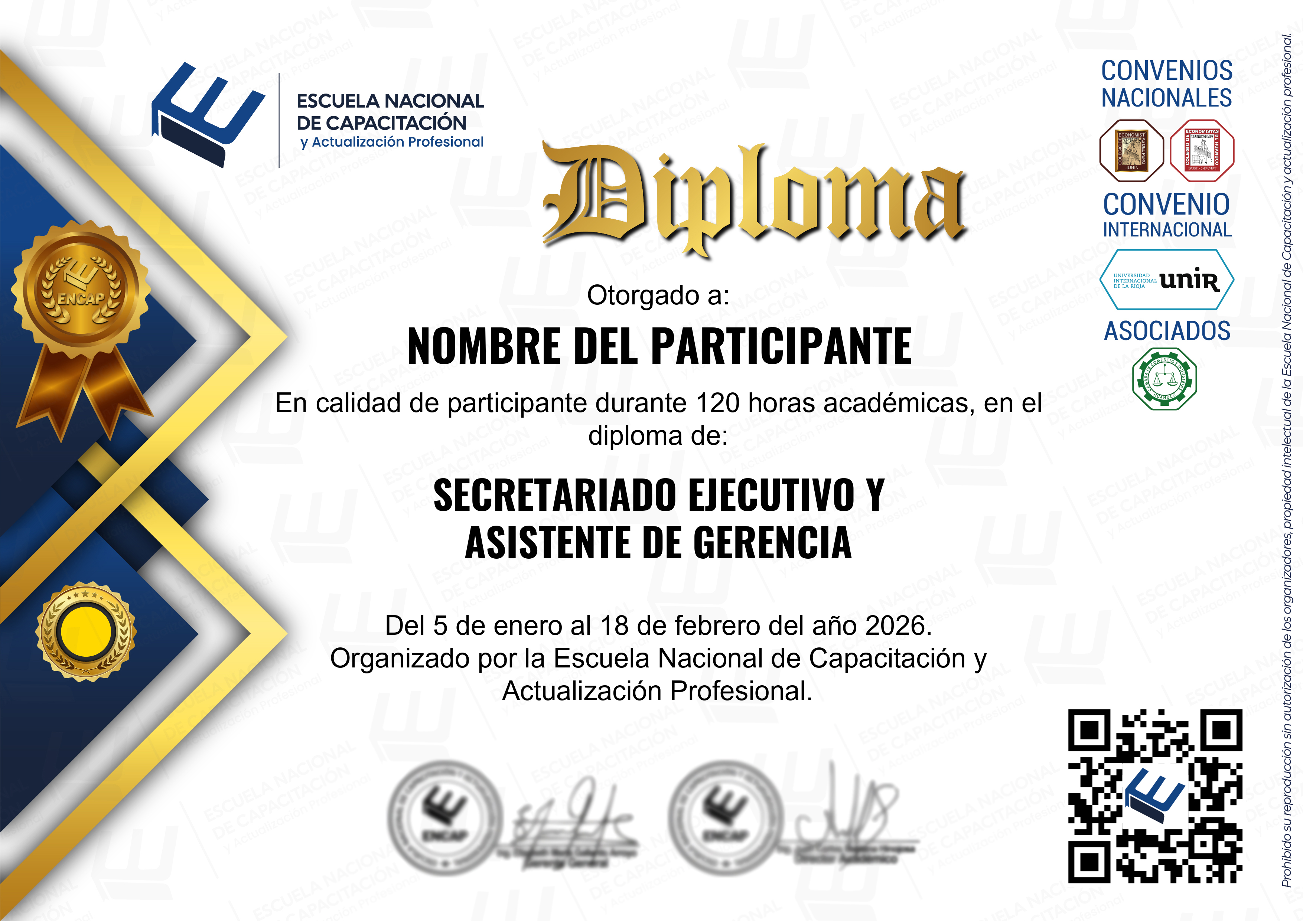 Certificado Especialización