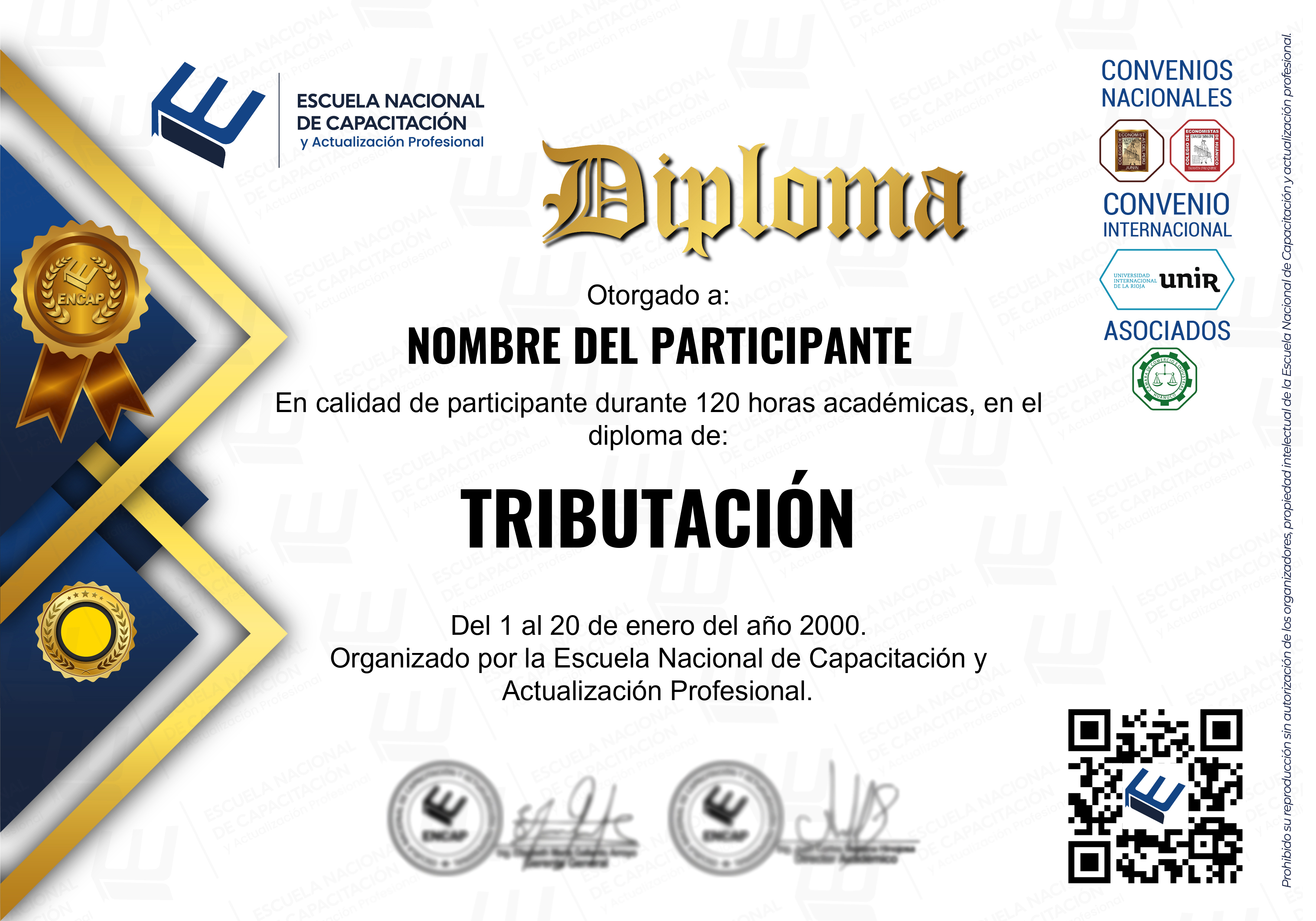 Certificado Especialización
