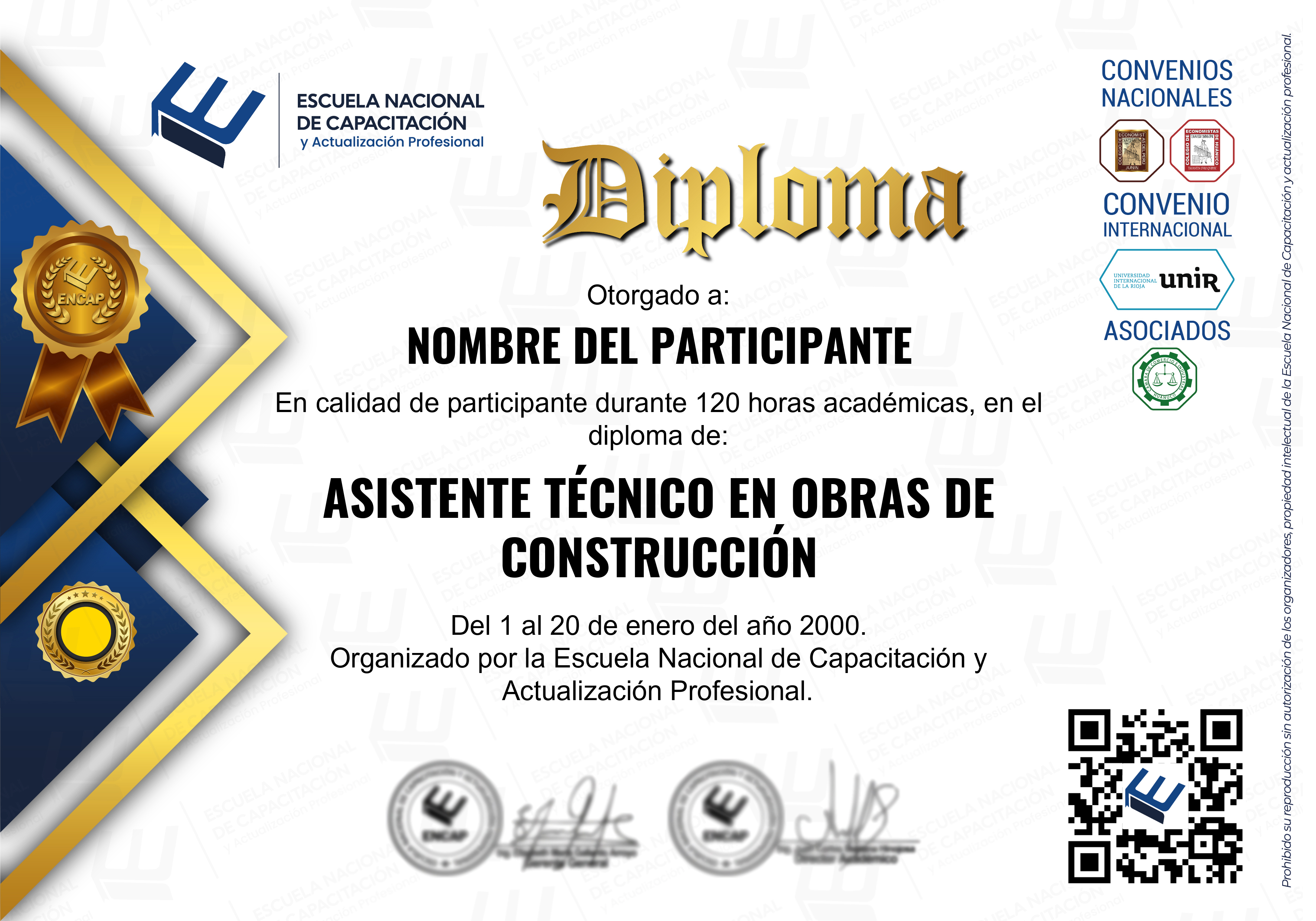 Certificado Especialización