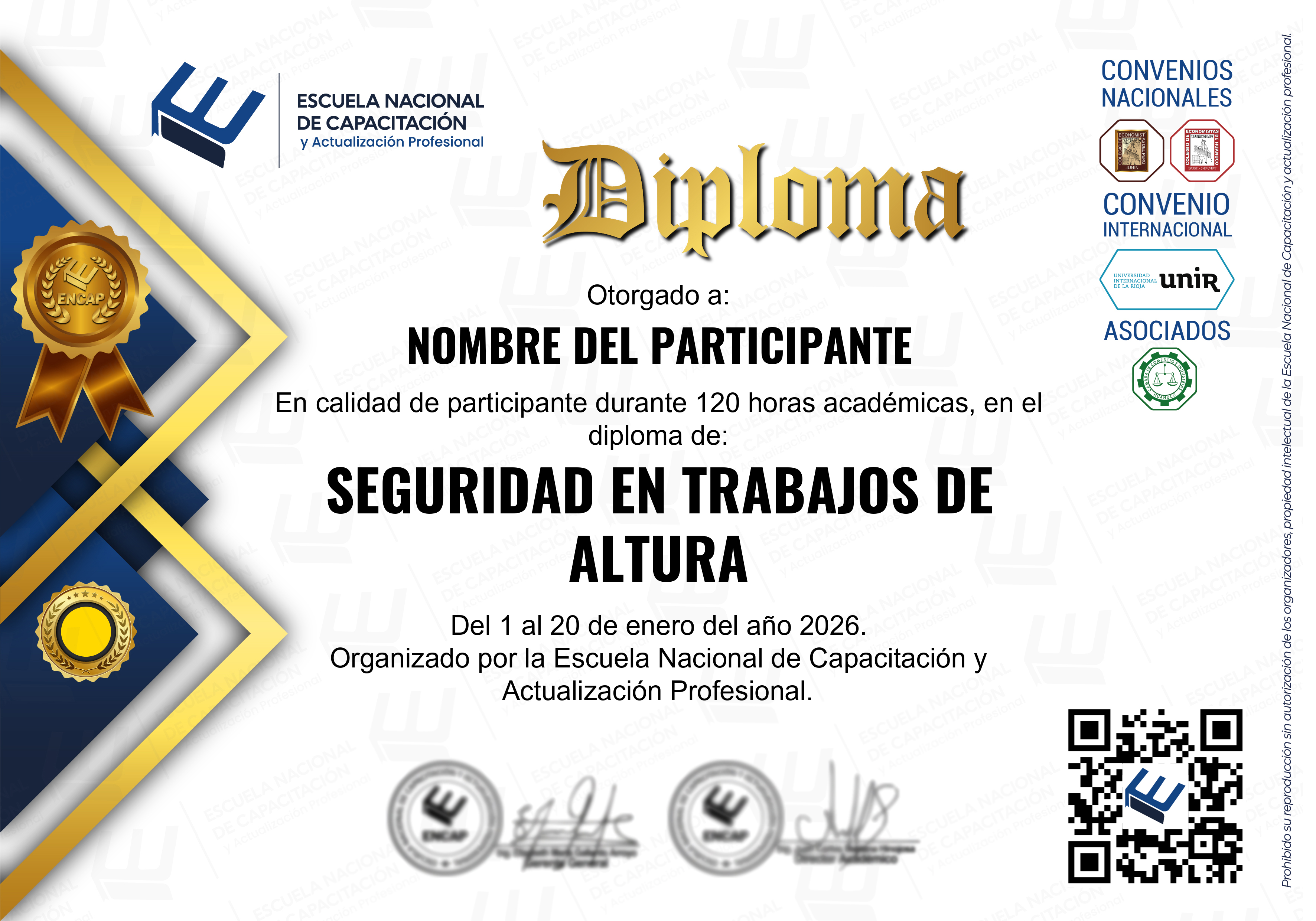 Certificado Especialización