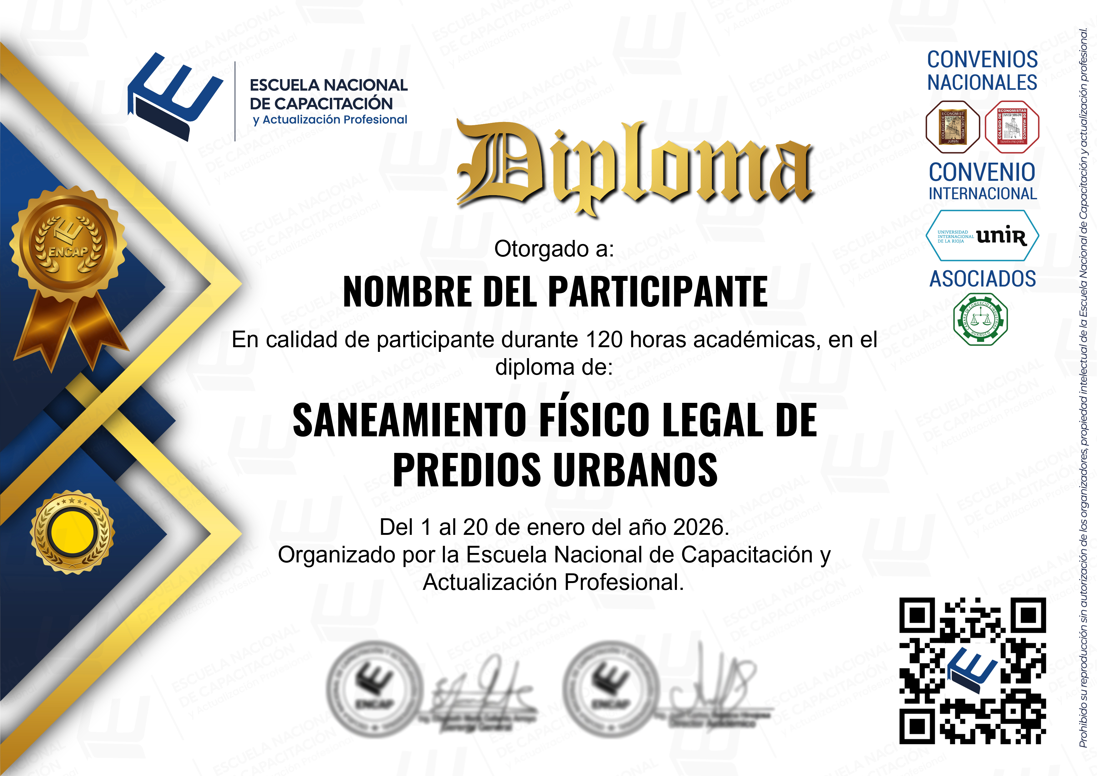 Certificado Especialización