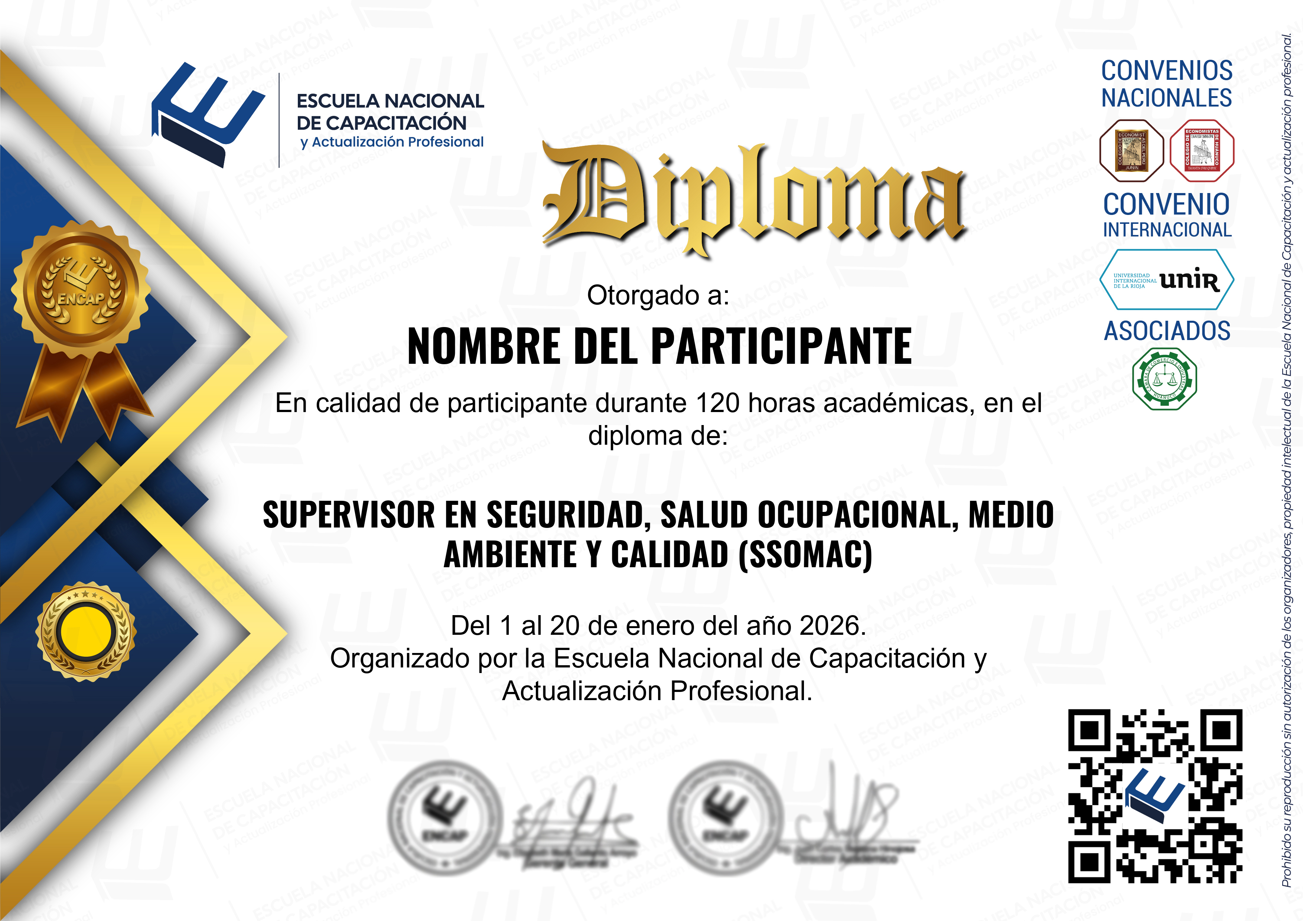 Certificado Especialización