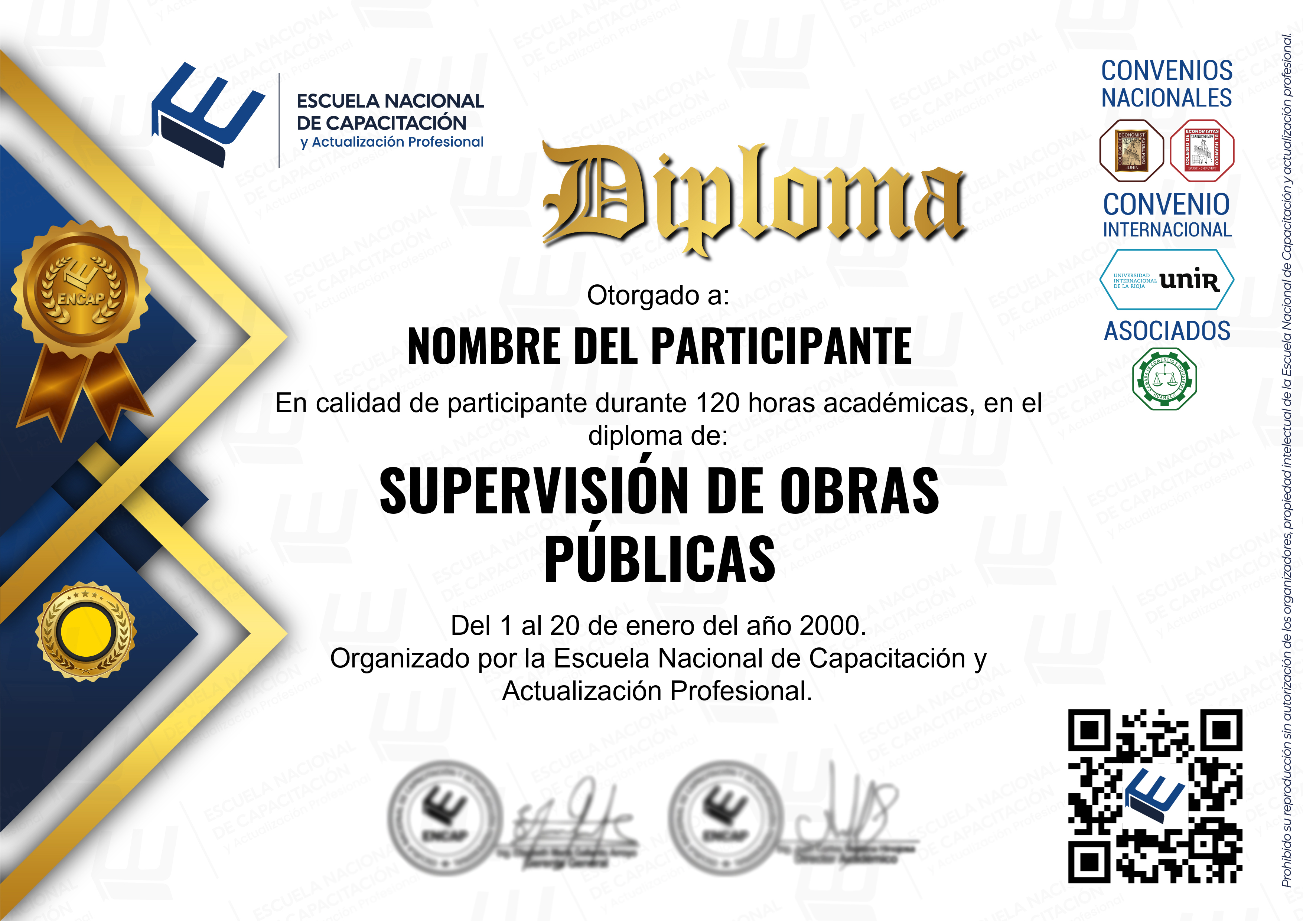 Certificado Especialización