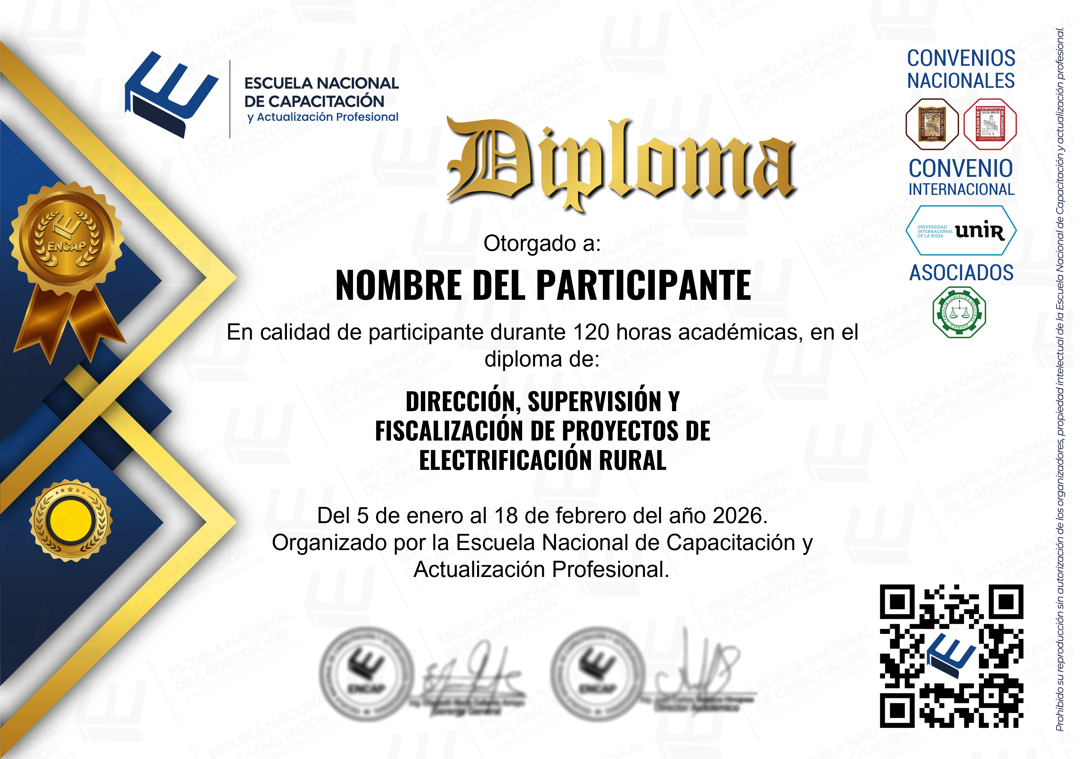 Certificado Especialización