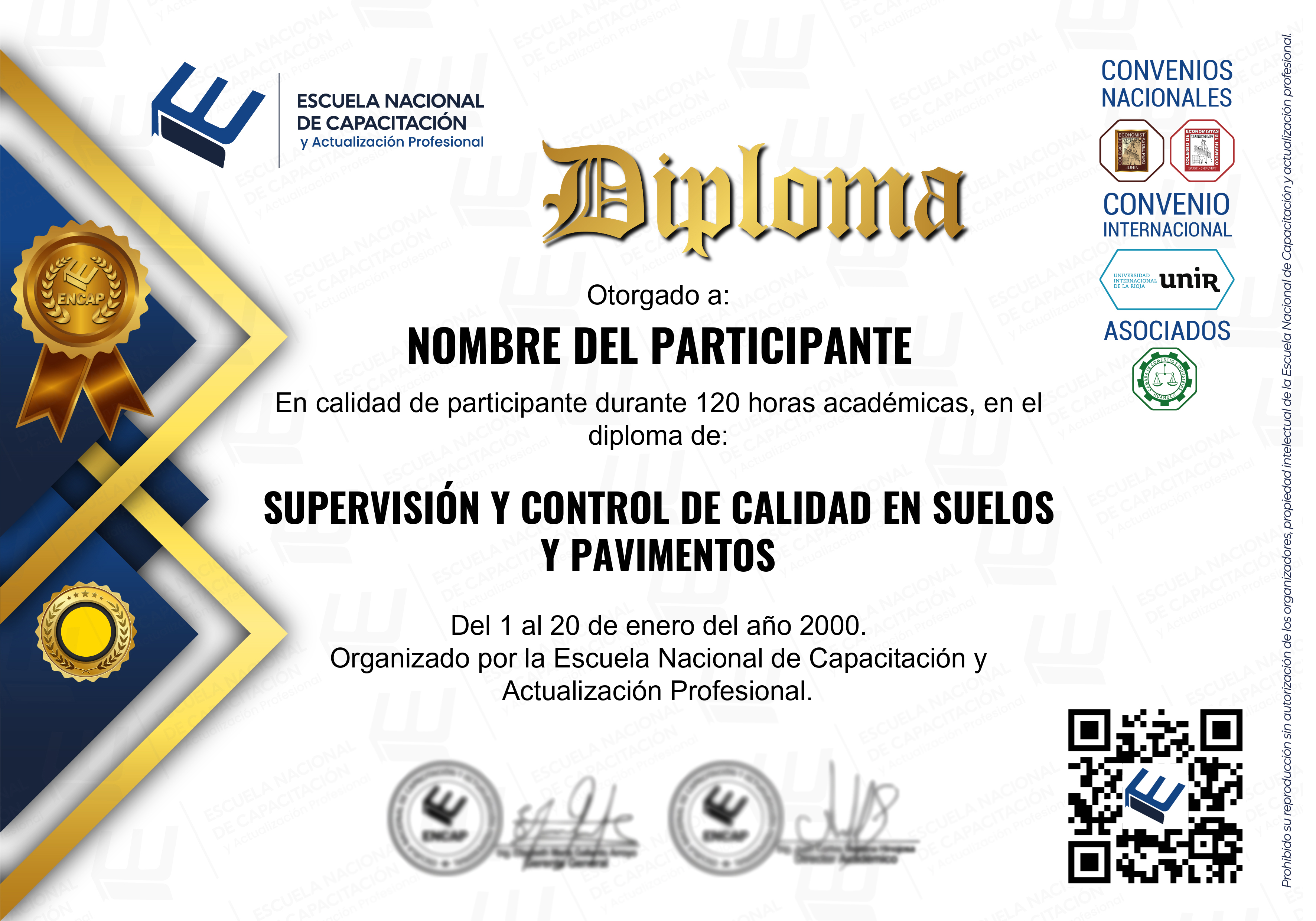 Certificado Especialización