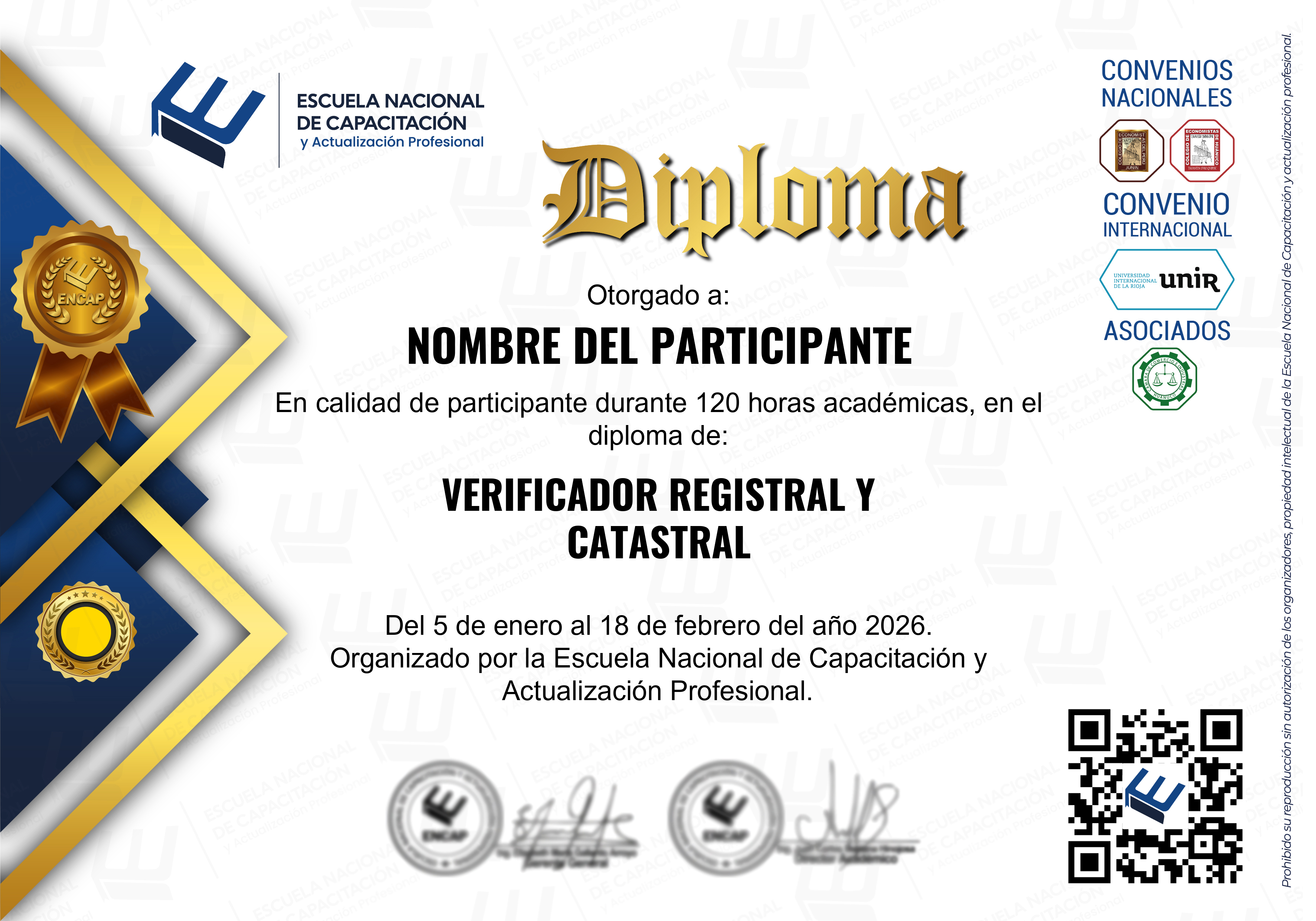 Certificado Especialización