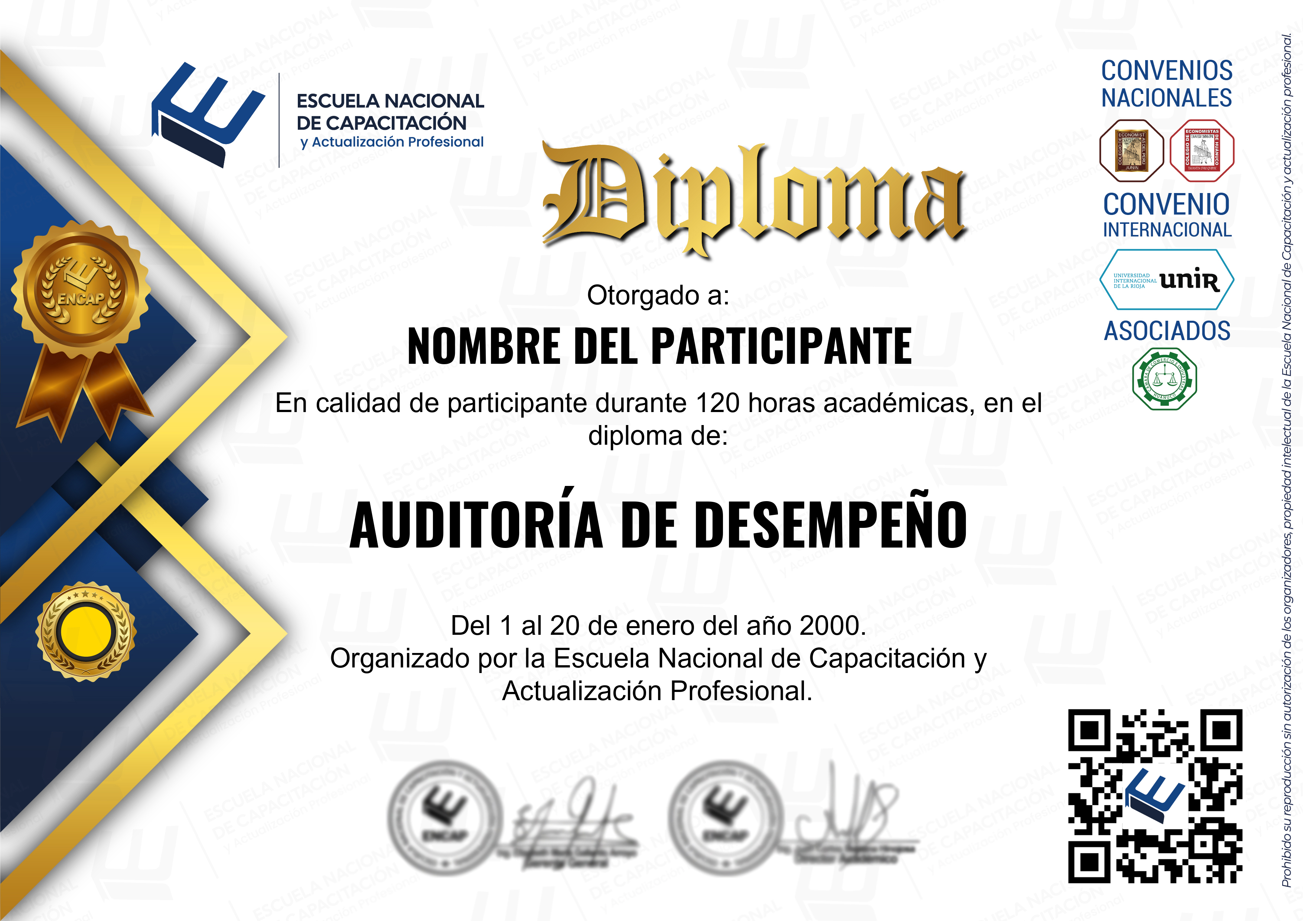 Certificado Especialización
