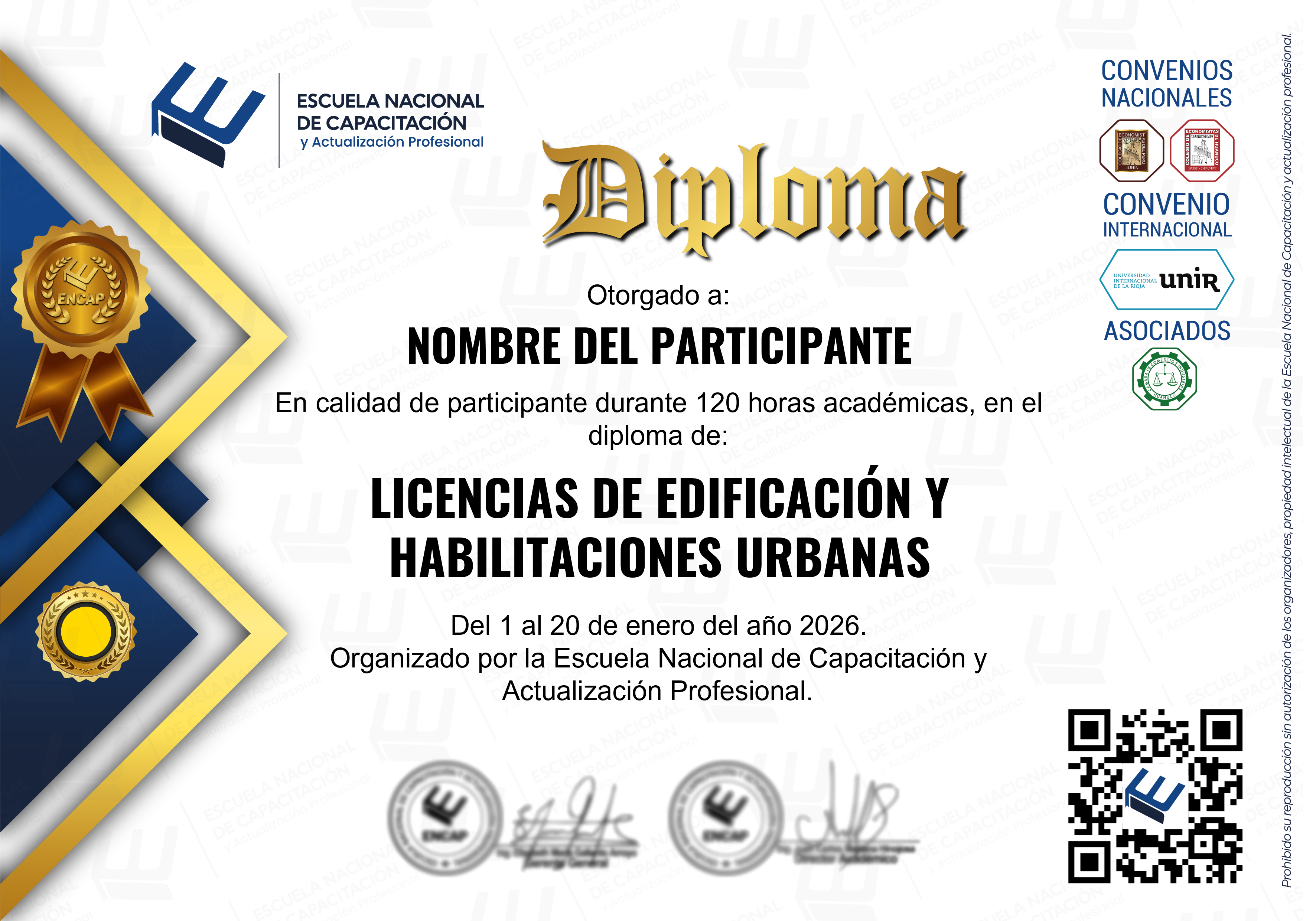 Certificado Especialización