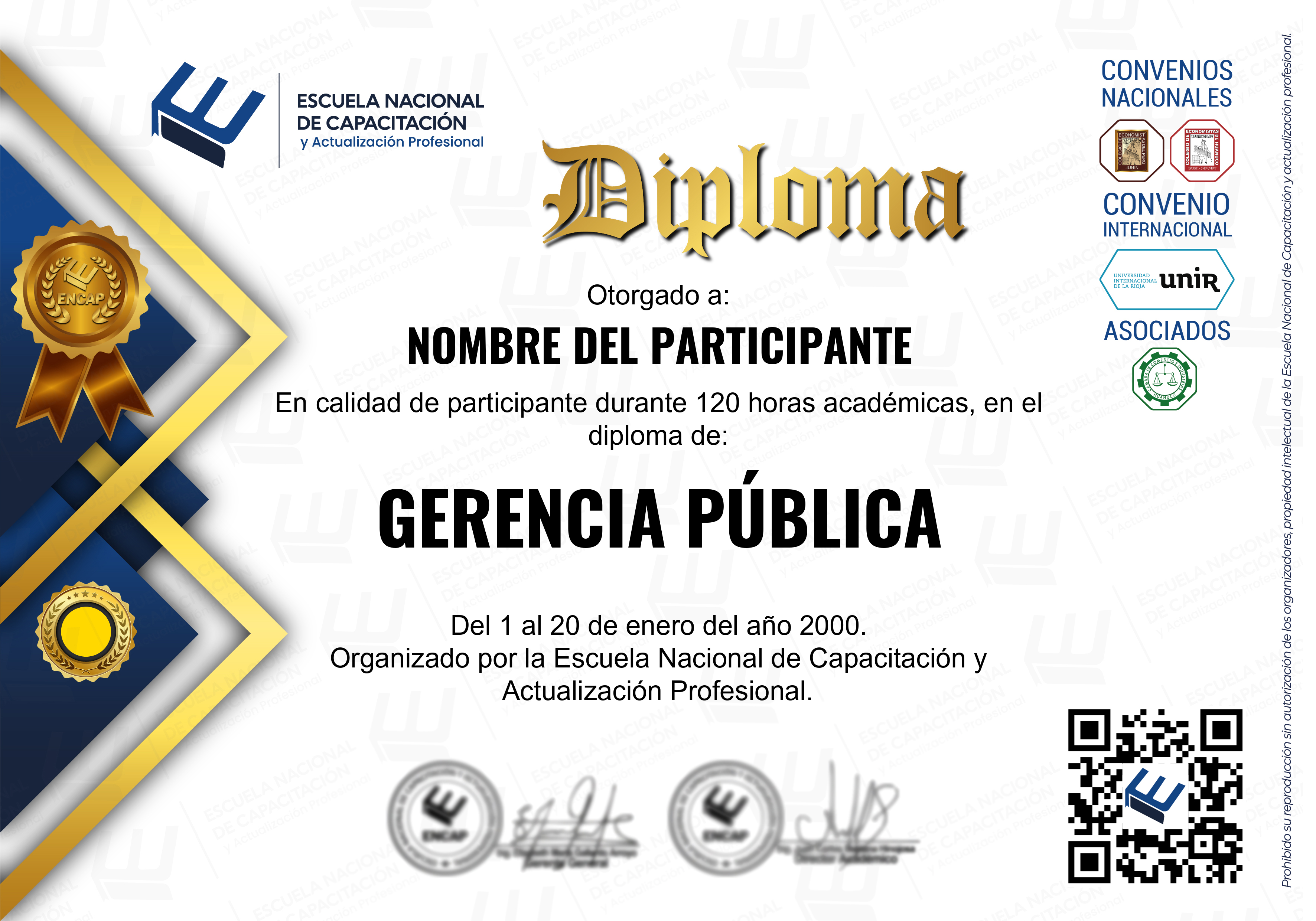 Certificado Especialización