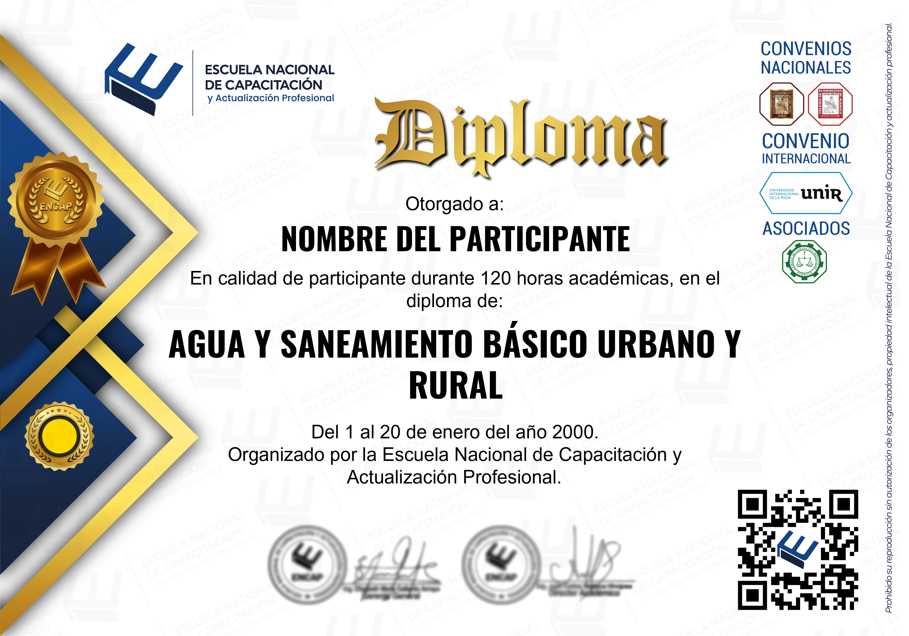 Certificado Especialización